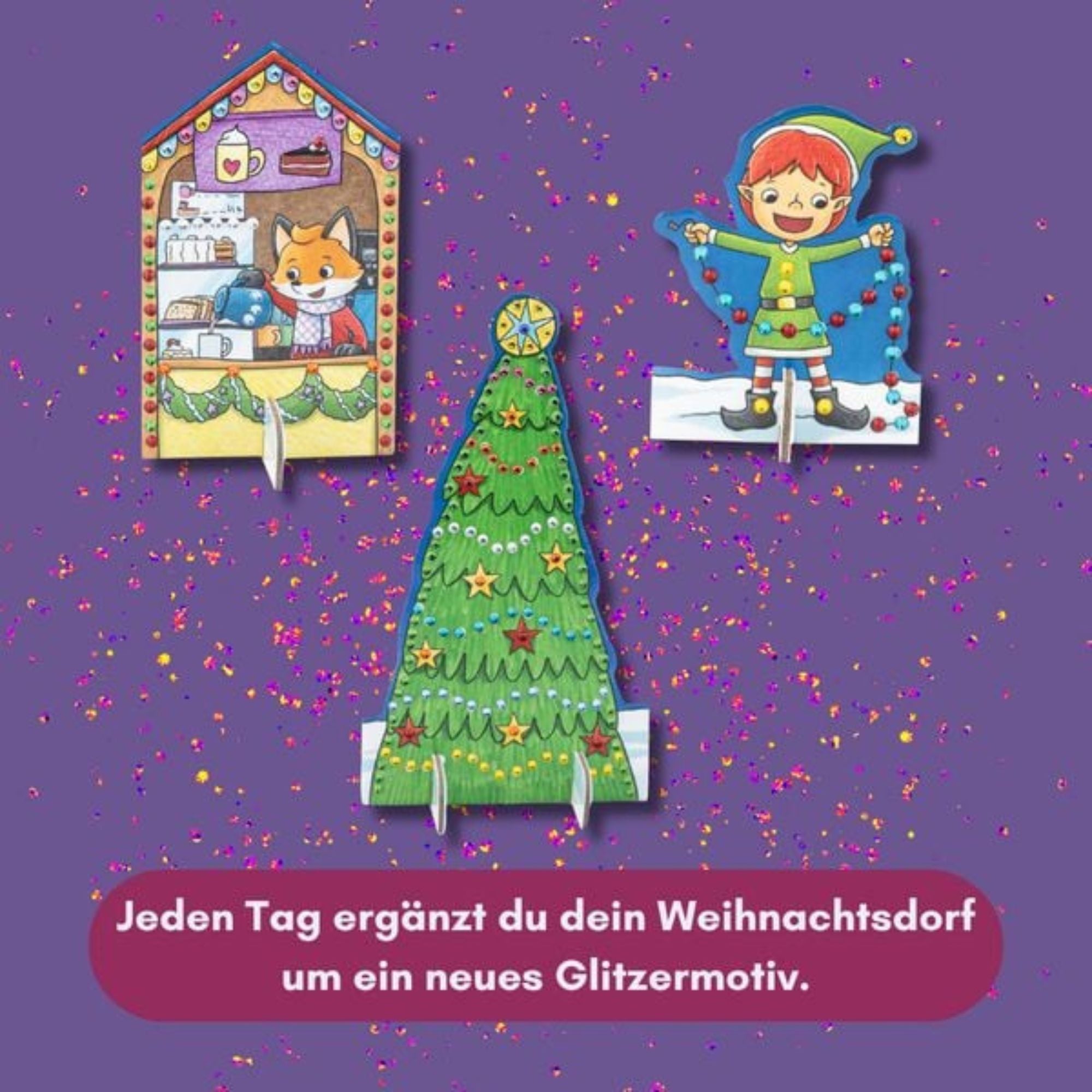 Diamond Painting Adventskalender: Glitzerndes Weihnachtsdorf TOPP Verlag - malmichmunt.com