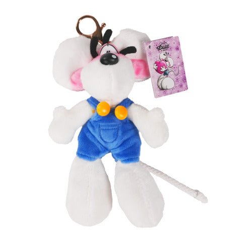 Diddl Plüsch-Schlüsselanhänger Diddl in blauer Latzhose 15 cm Diddl - malmichmunt.com