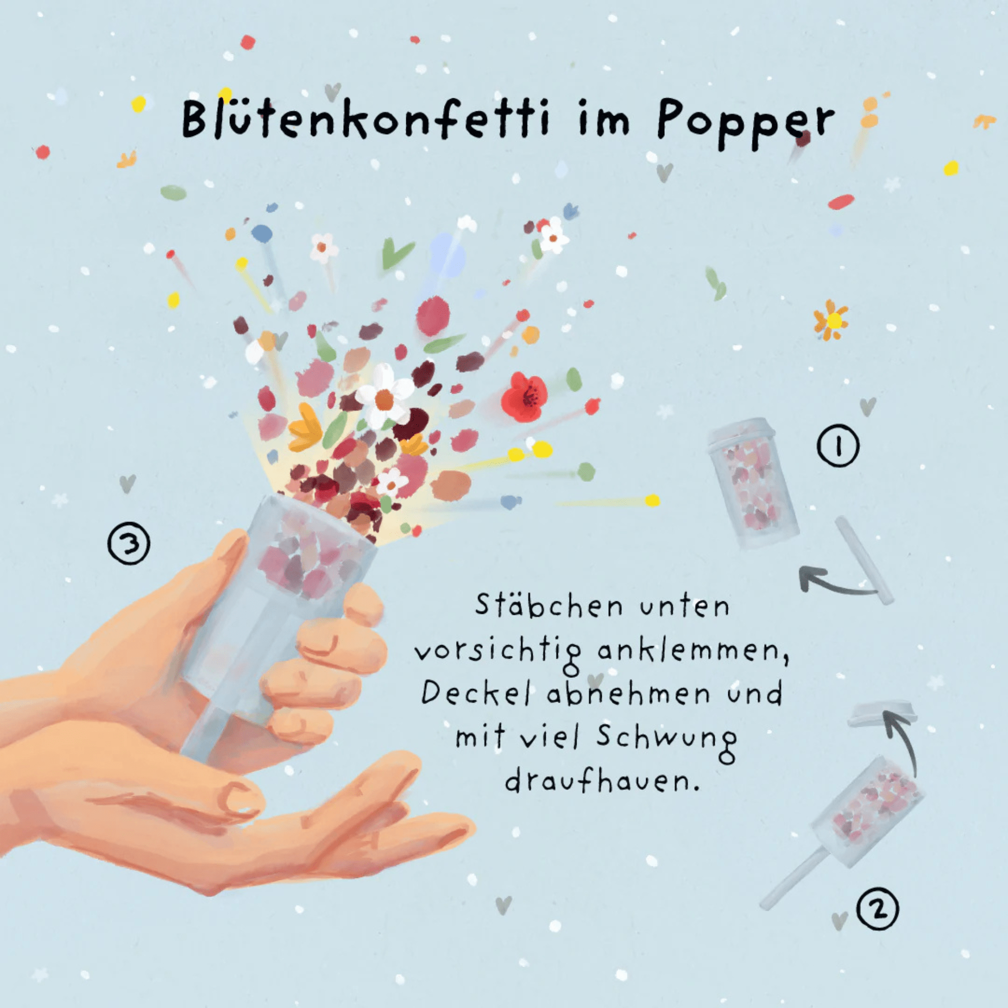 Die Stadtgärtner Blütenkonfetti im Popper - Glückskind Die Stadtgärtner - malmichmunt.com