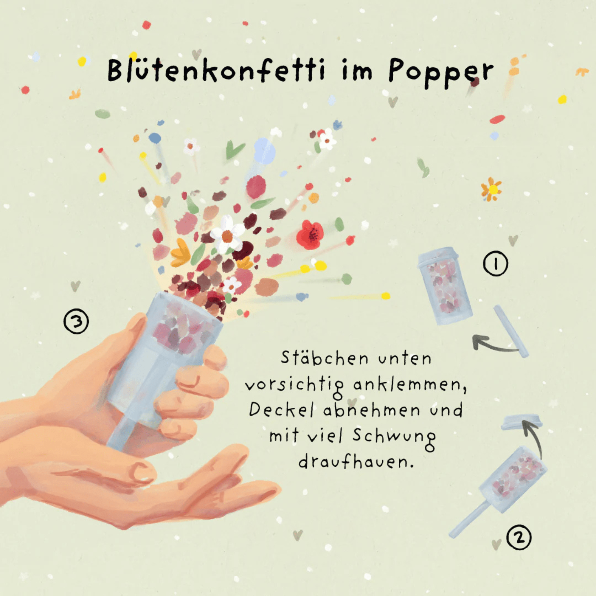 Die Stadtgärtner Blütenkonfetti im Popper - Love You Bestie Die Stadtgärtner - malmichmunt.com
