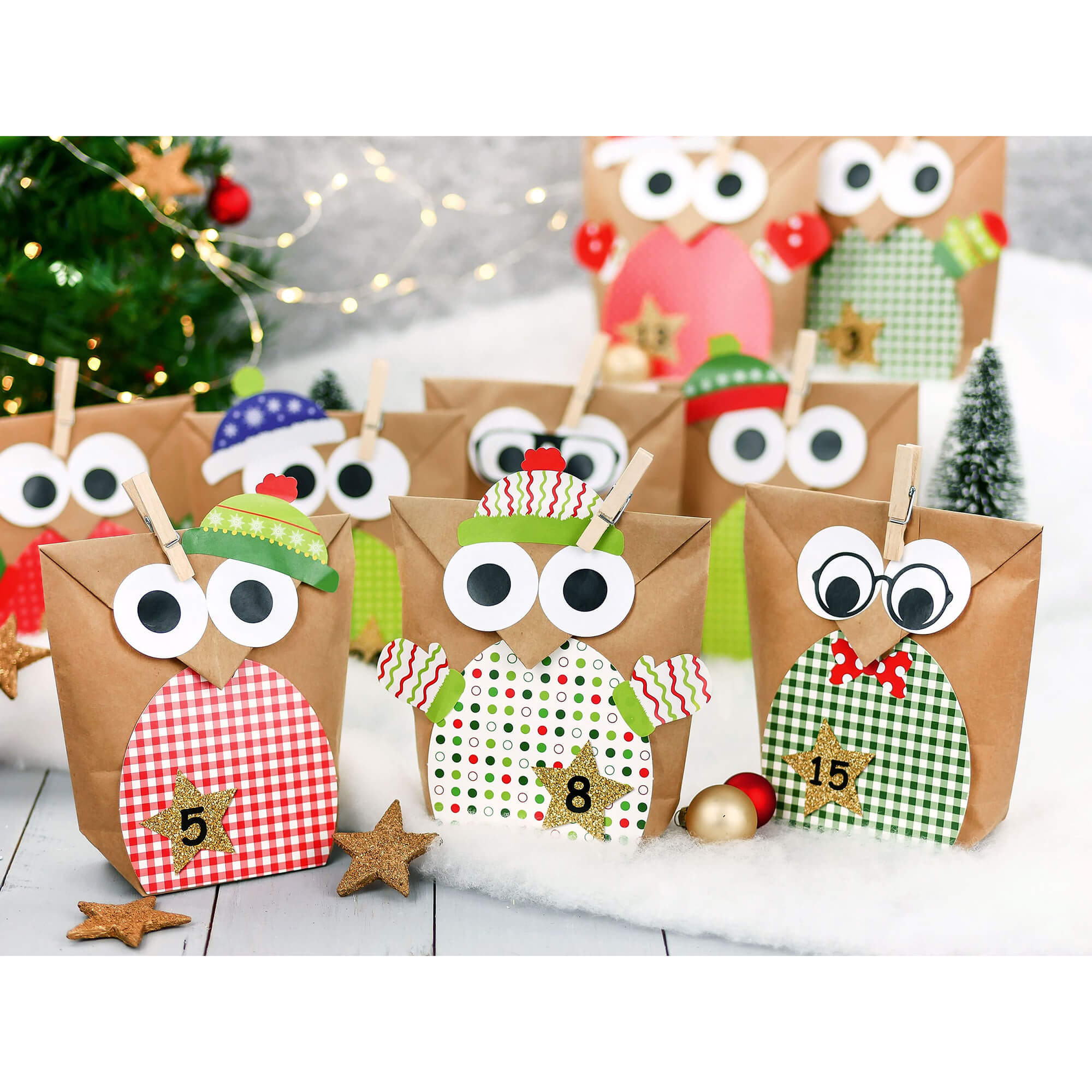DIY Eulen Adventskalender Papierdrachen Papierdrachen - malmichmunt.com