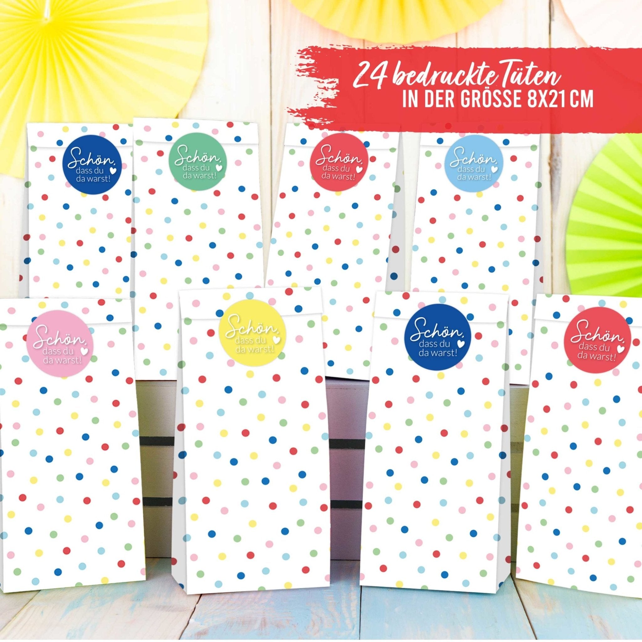 DIY Set Bunte Konfetti Geburtstagstüten Papierdrachen - malmichmunt.com