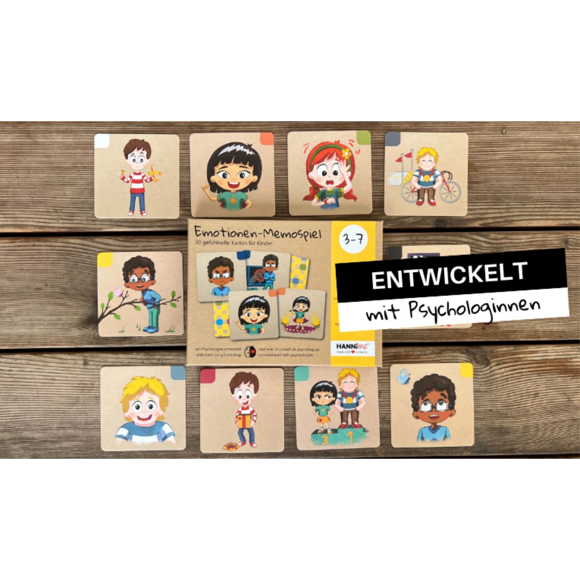 Emotionen - Memospiel (3 - 7 Jahre) HANNIline - malmichmunt.com