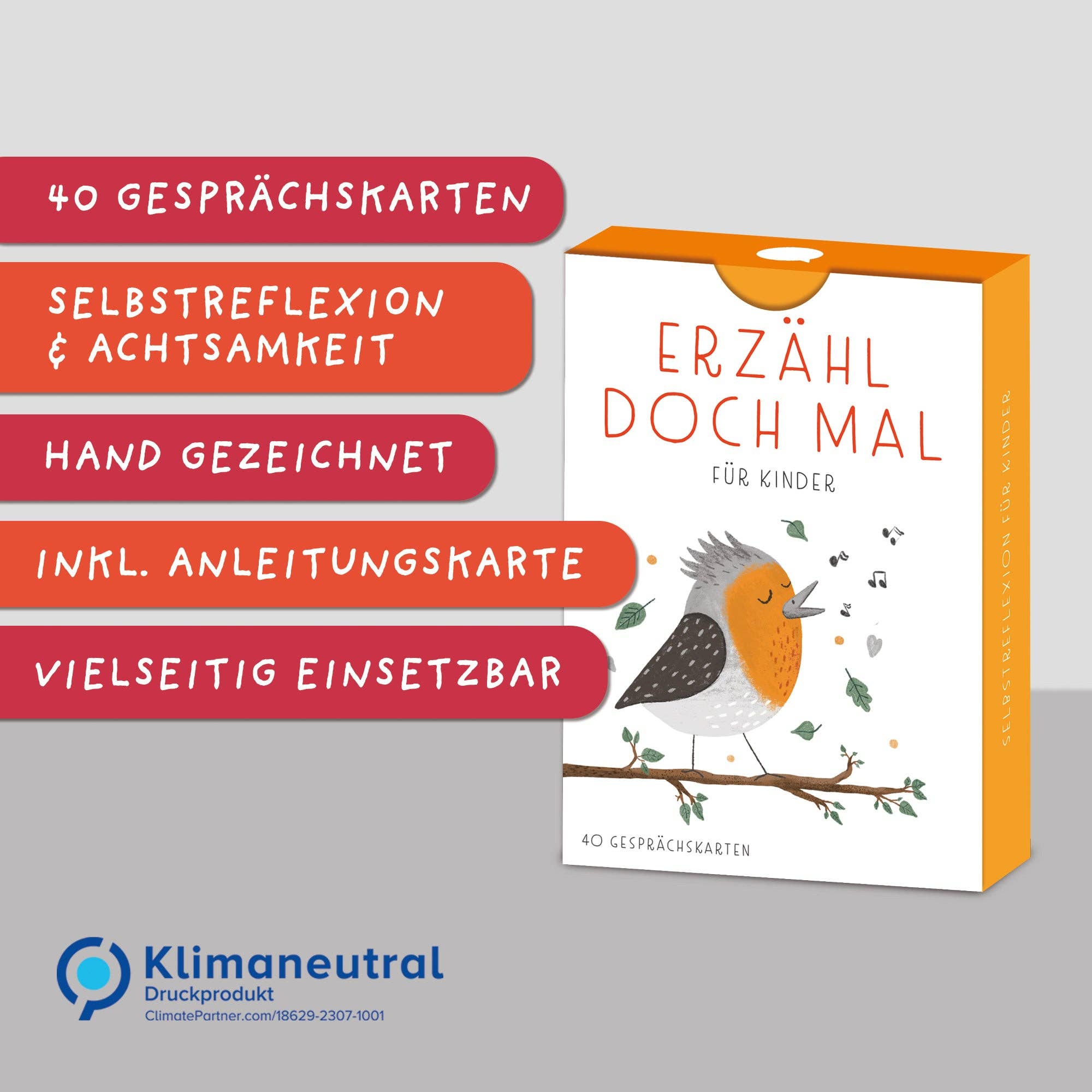 Erzähl doch mal – Gesprächskarten für Kinder Rüsselfuchs - malmichmunt.com