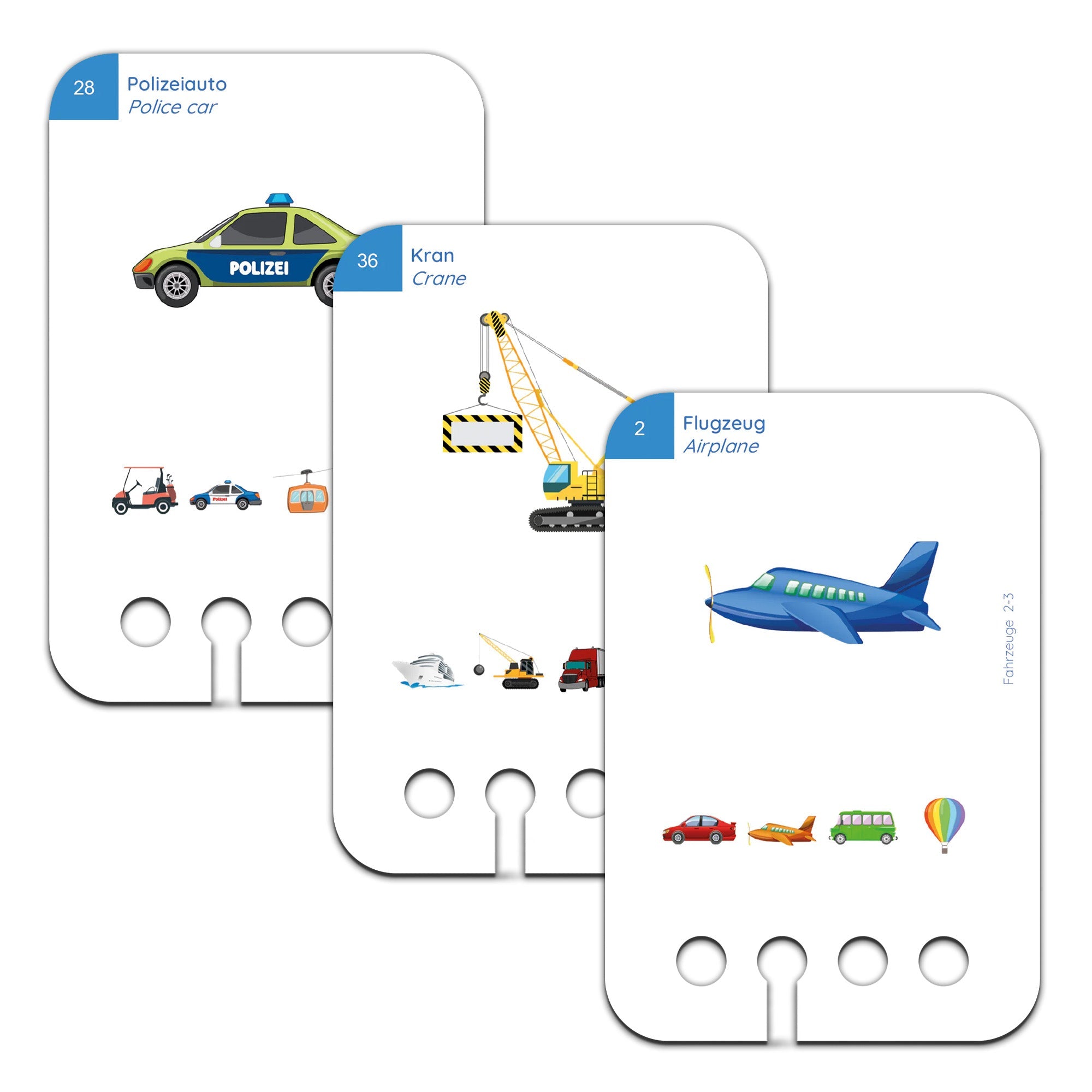 Fahrzeuge - Übungen für den Lochkasten Lernspielverlag - malmichmunt.com