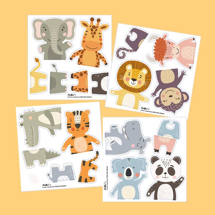 Ferflex Magnetpuzzle – Safari - Tiere Ferflex - malmichmunt.com