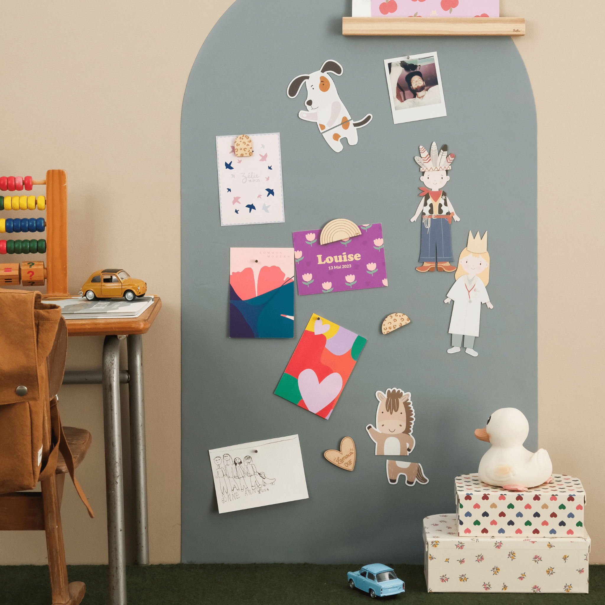 Ferflex Magnettafel Arche Smaragdgrün – 100,5x58,5cm Ferflex - malmichmunt.com