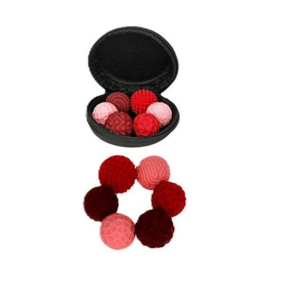 FidgNetics - 6 magnetische Antistress - Kugeln rot Funtrading - malmichmunt.com