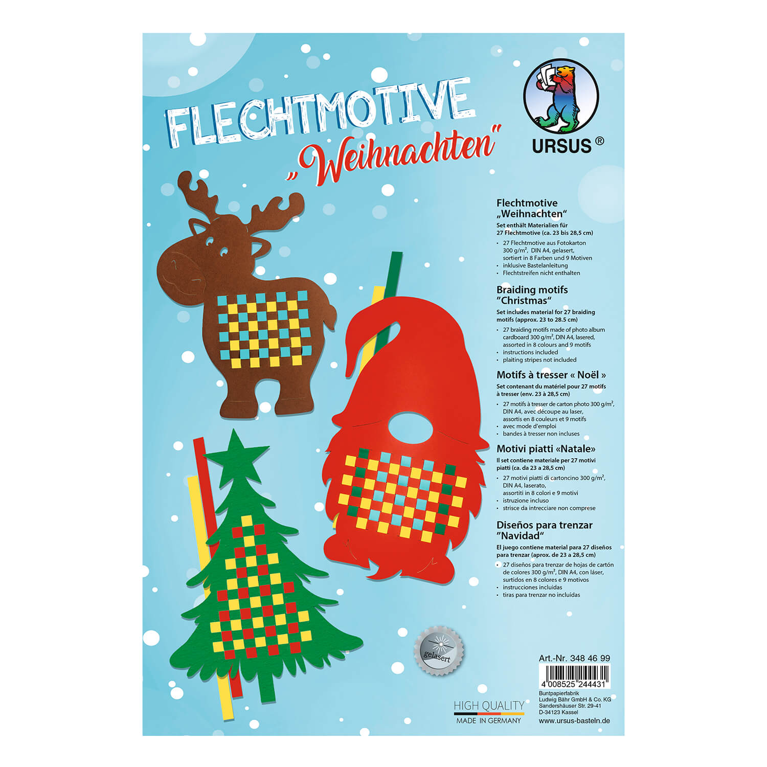Flechtmotive Weihnachten Ursus - malmichmunt.com