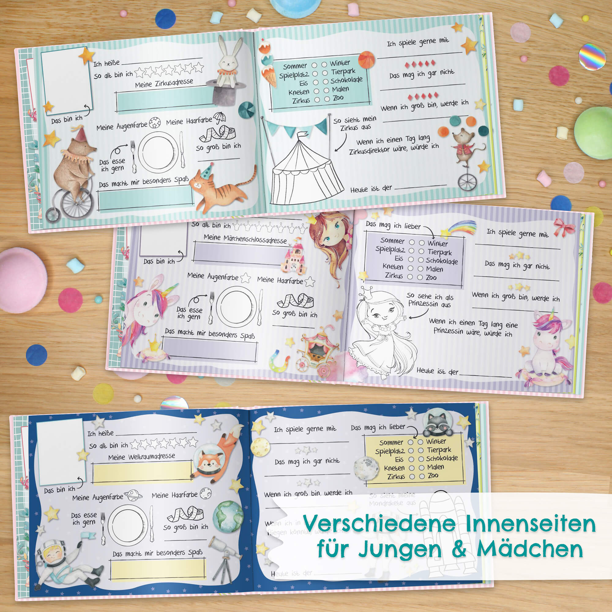 Freundebuch Kindergarten - Rosa Papierdrachen - malmichmunt.com