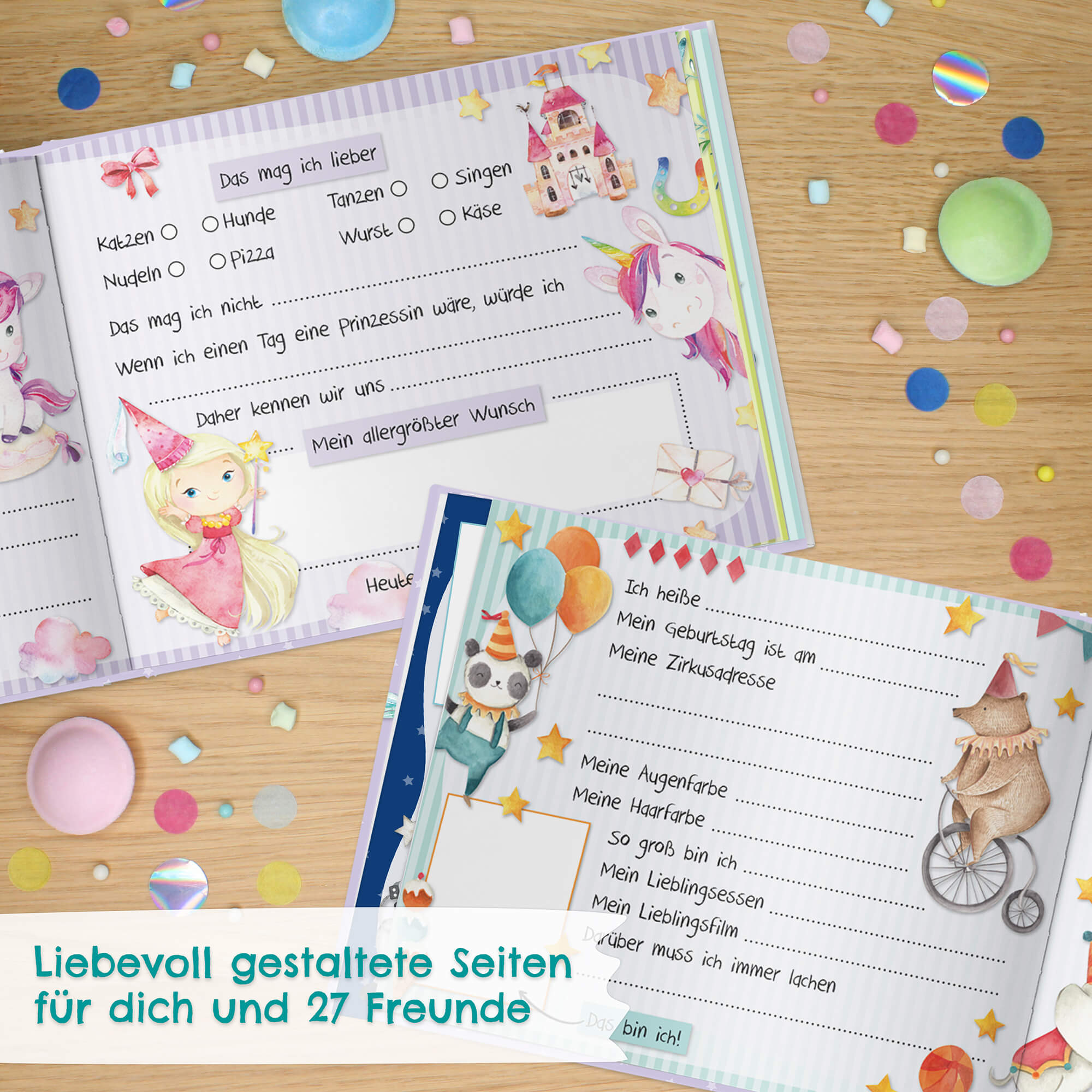Freundebuch Schule - Grün Papierdrachen - malmichmunt.com