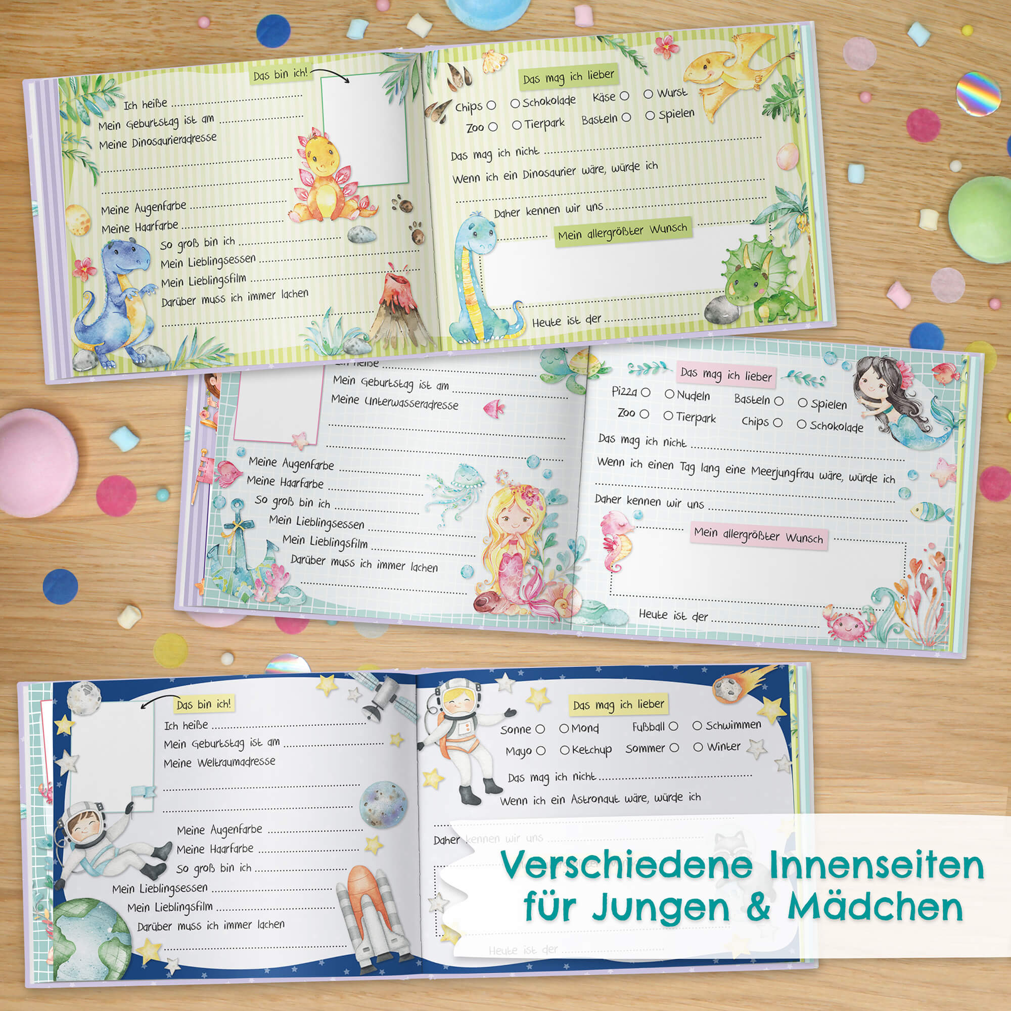Freundebuch Schule - Grün Papierdrachen - malmichmunt.com