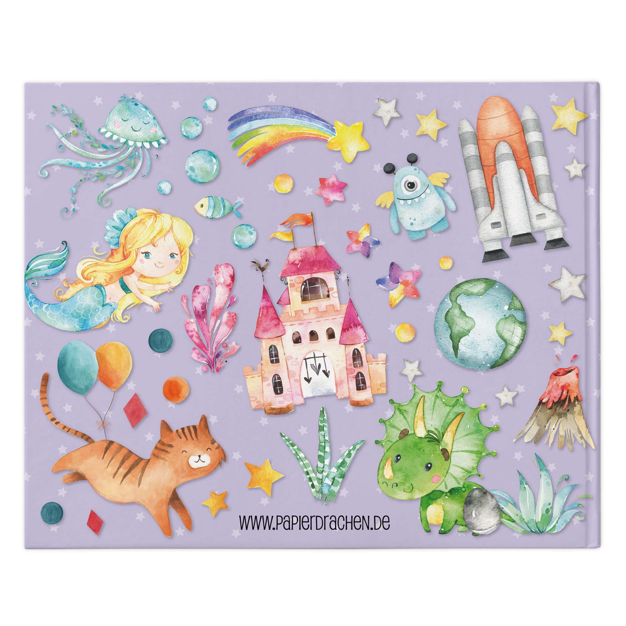 Freundebuch Schule - Lila Papierdrachen - malmichmunt.com