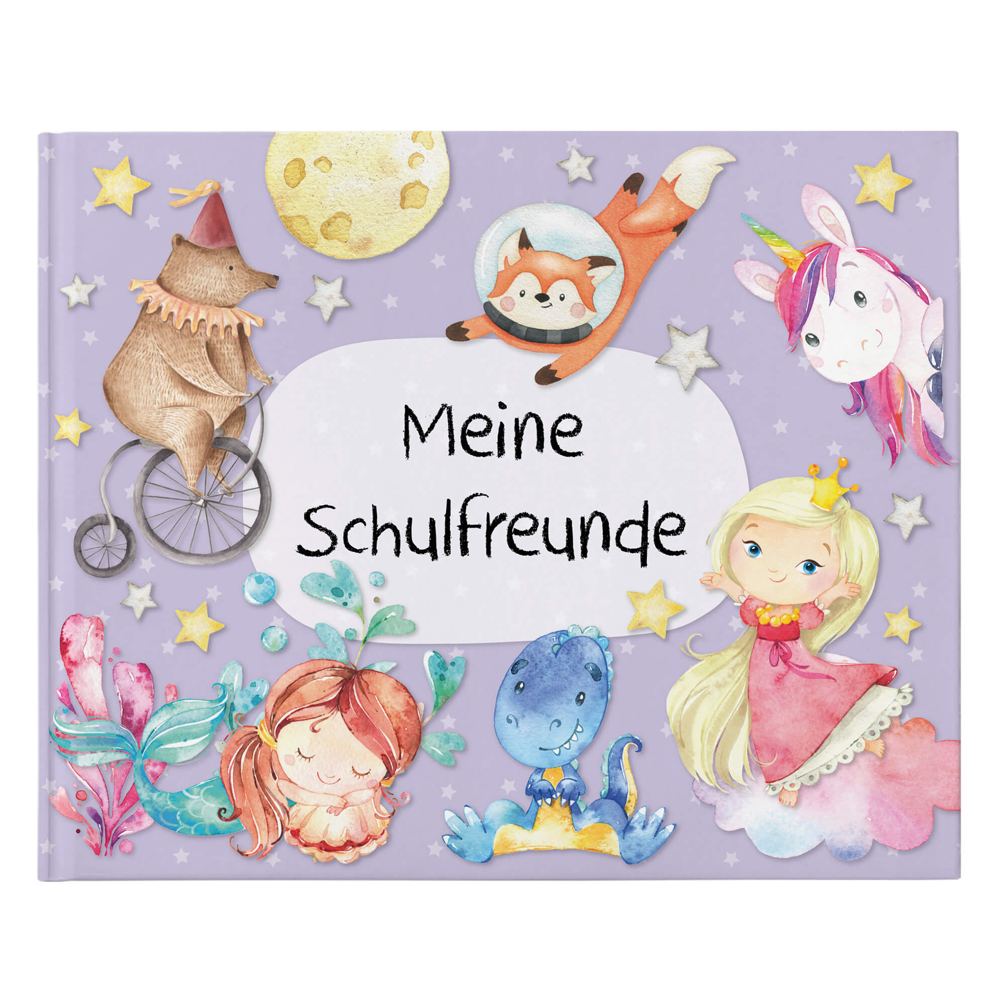Freundebuch Schule - Lila Papierdrachen - malmichmunt.com