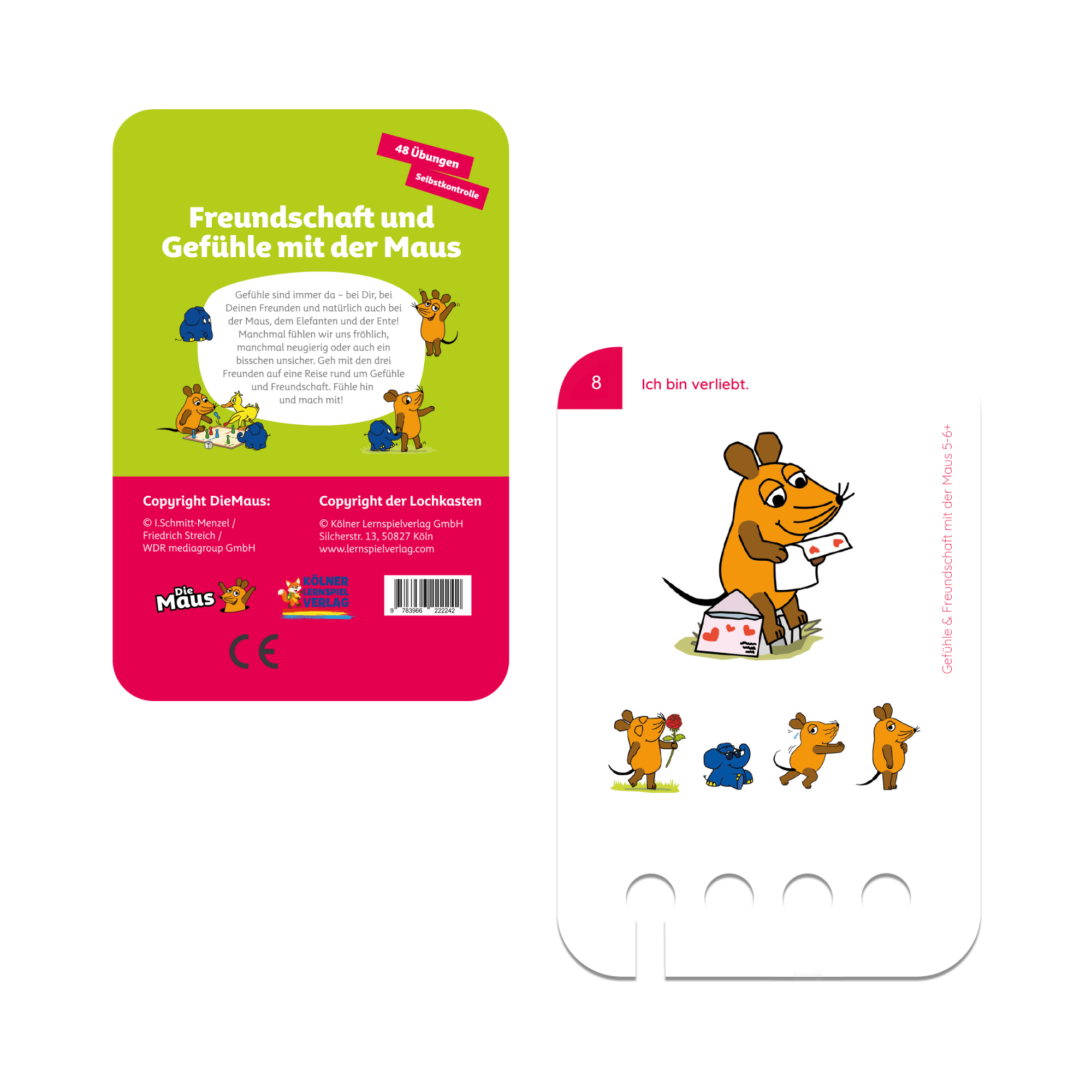 Freundschaft und Gefühle mit der Maus 5 - 6+ - Übungen für den Lochkasten Lernspielverlag - malmichmunt.com