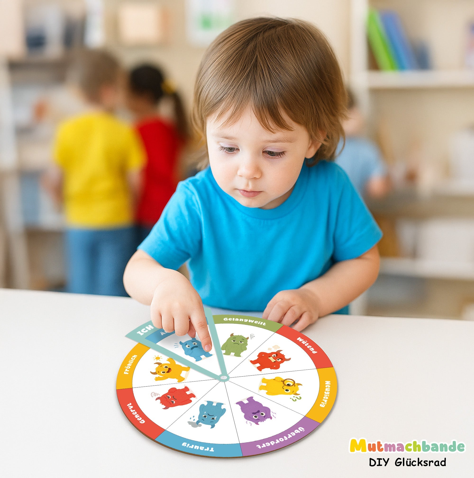Gefühlsrad für Kinder - Mutmachbande Jeka - malmichmunt.com