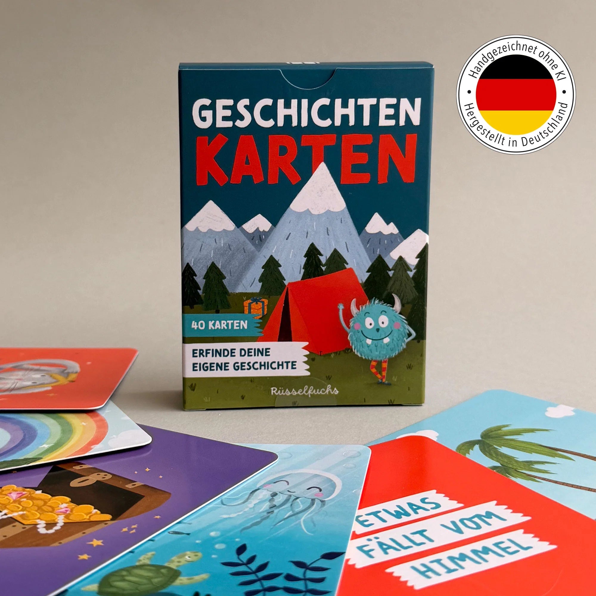 Geschichtenkarten - Kartenspiel für Kinder Rüsselfuchs - malmichmunt.com