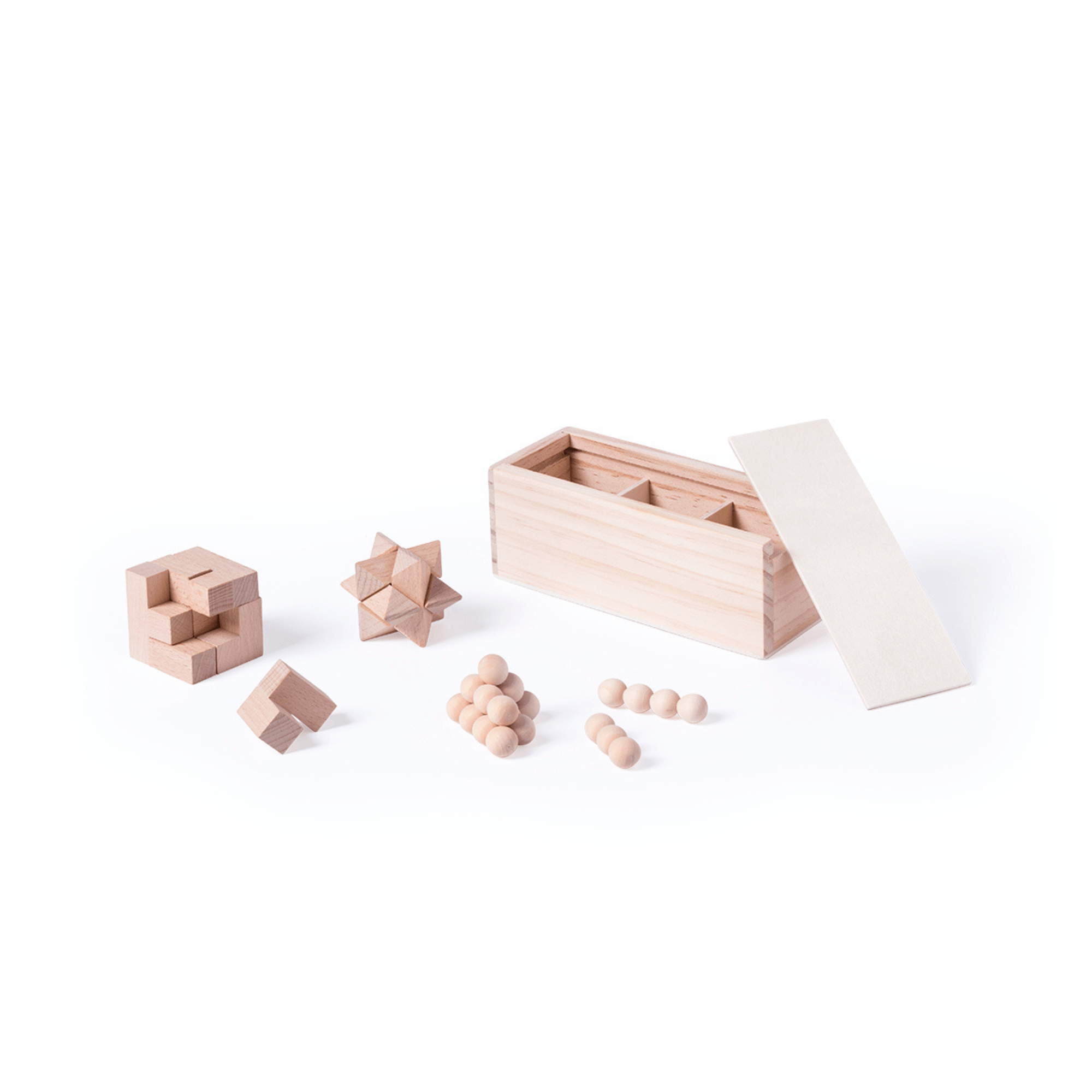 Geschicklichkeitsspiel aus Holz in Box Jeka - malmichmunt.com