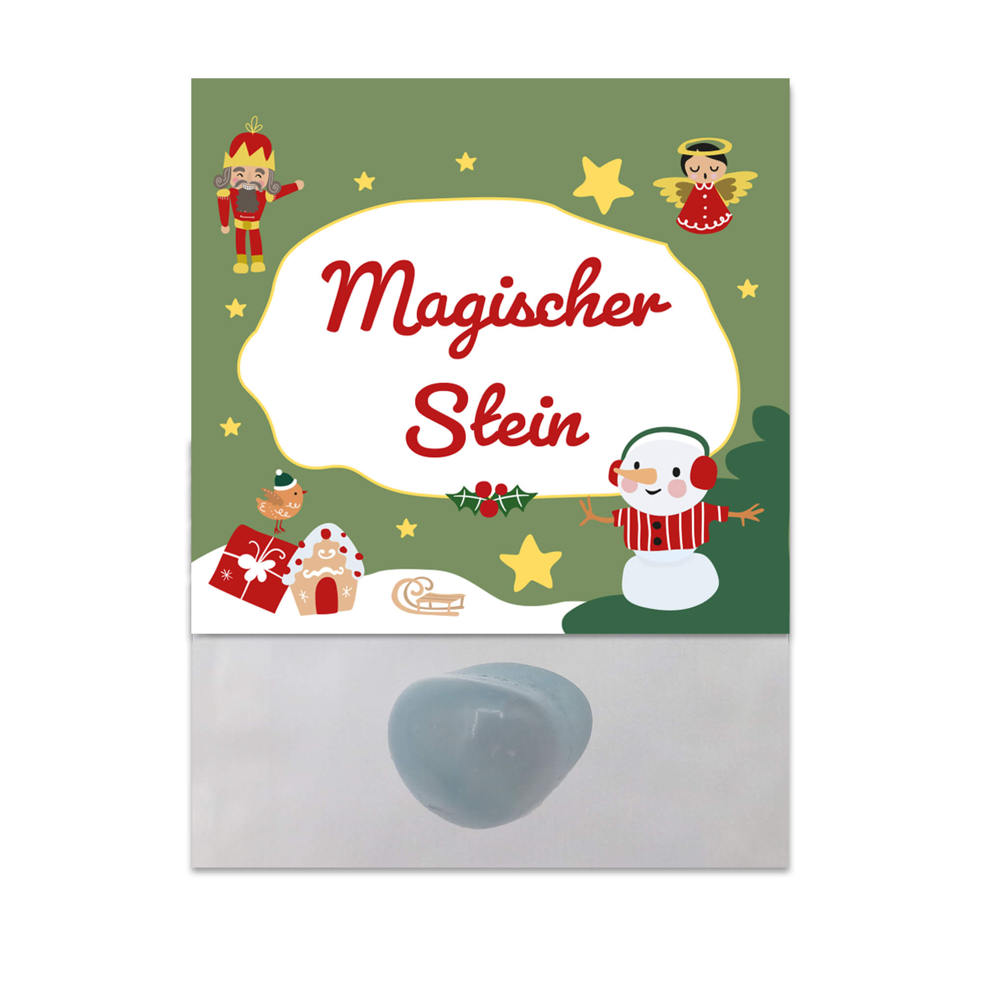 Glücksstein Weihnachten (Grün) Jeka - malmichmunt.com