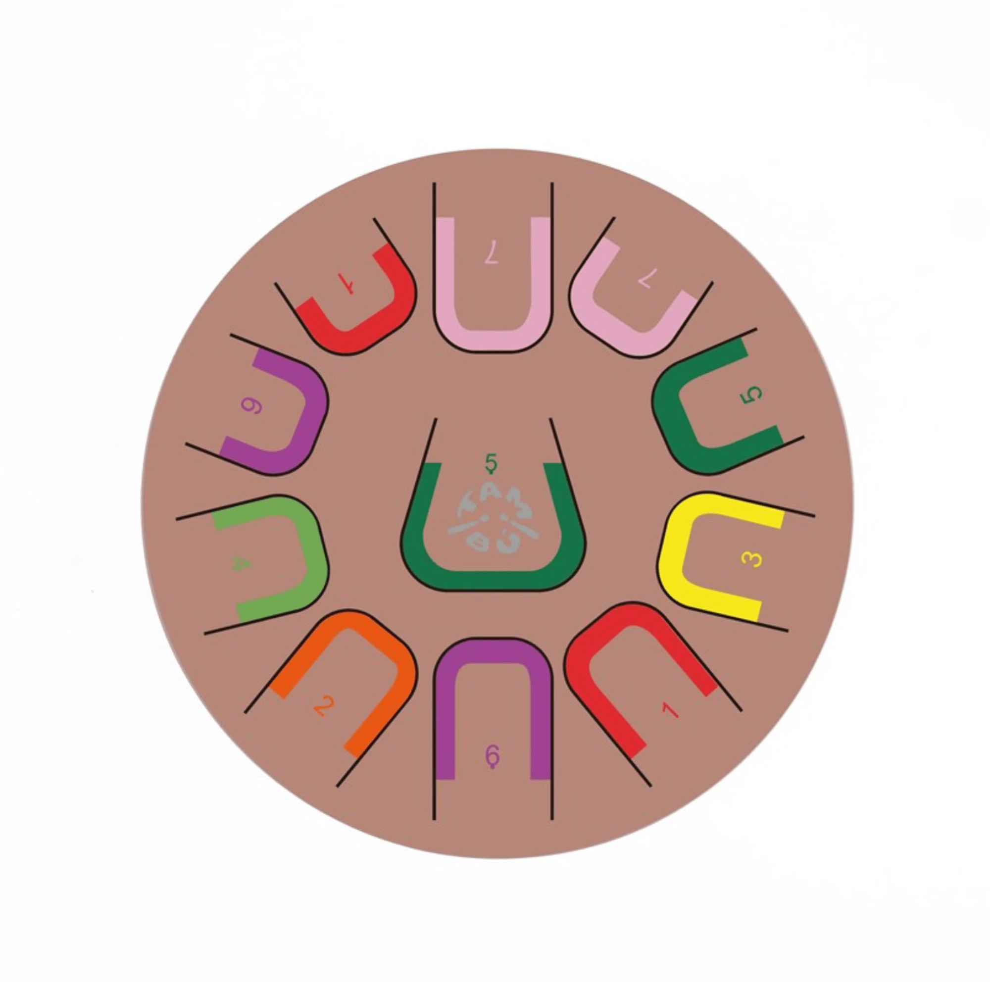 Große Zungentrommel Tambu Steel Drum - Deep Flow (Terracotta) JuegaConmigo - malmichmunt.com
