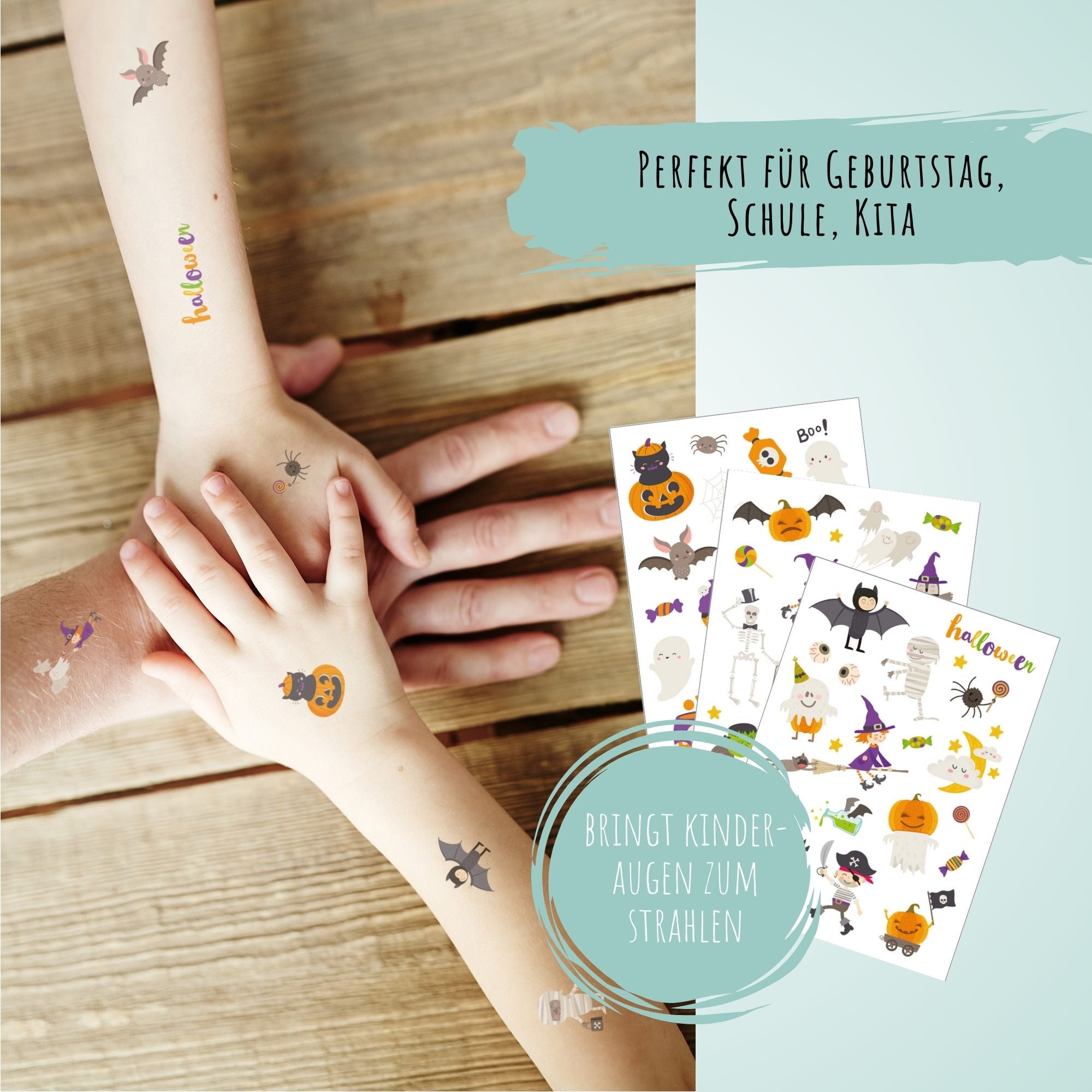 Halloween Kindertattoos Jeka - malmichmunt.com