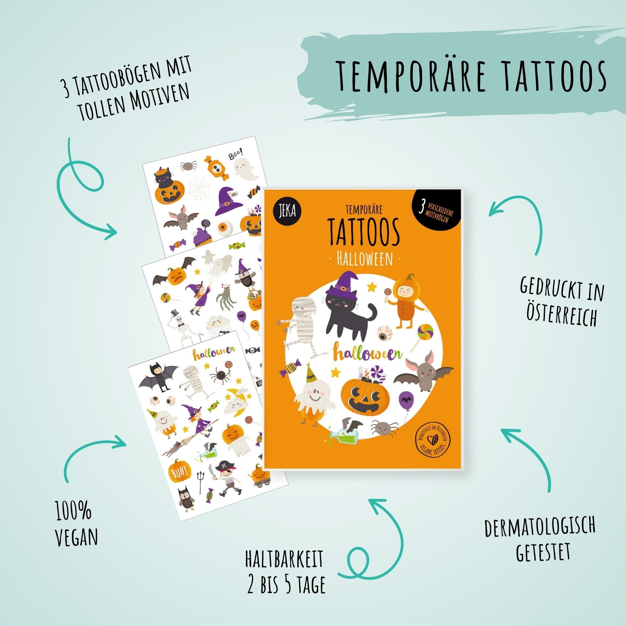 Halloween Kindertattoos Jeka - malmichmunt.com