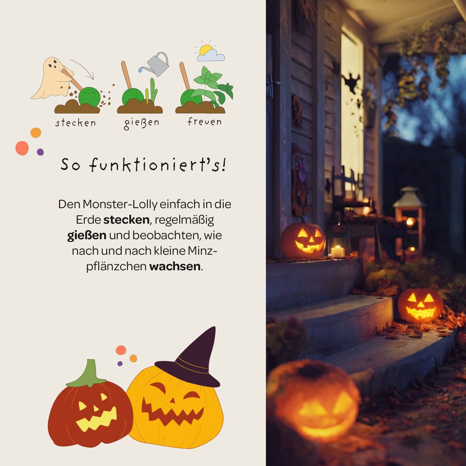 Halloween - Monsterlolly - Minze TDJ Stadtgärtner GmbH - malmichmunt.com