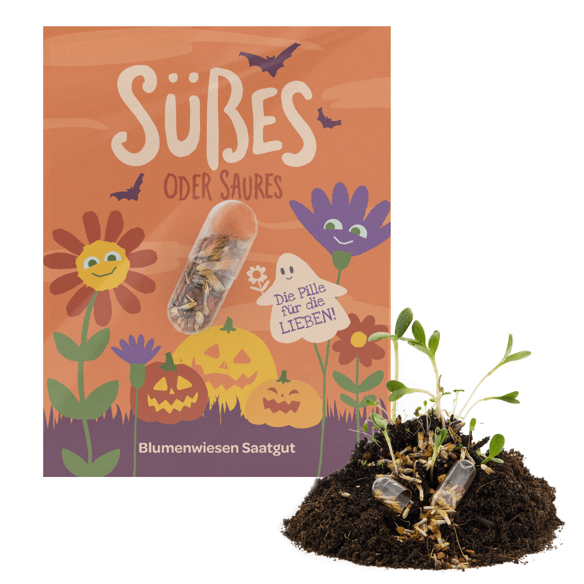 Halloween Saatpille "Süßes oder Saures" - Süßes TDJ Stadtgärtner GmbH - malmichmunt.com