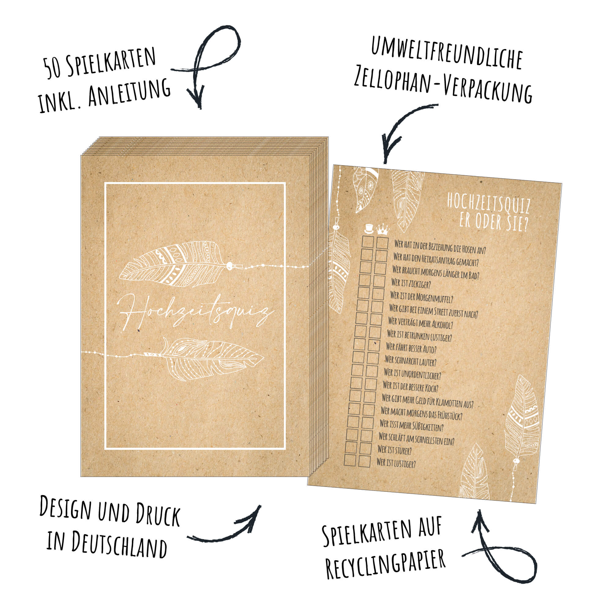 Hochzeitsquiz - Design Boho Jeka - malmichmunt.com