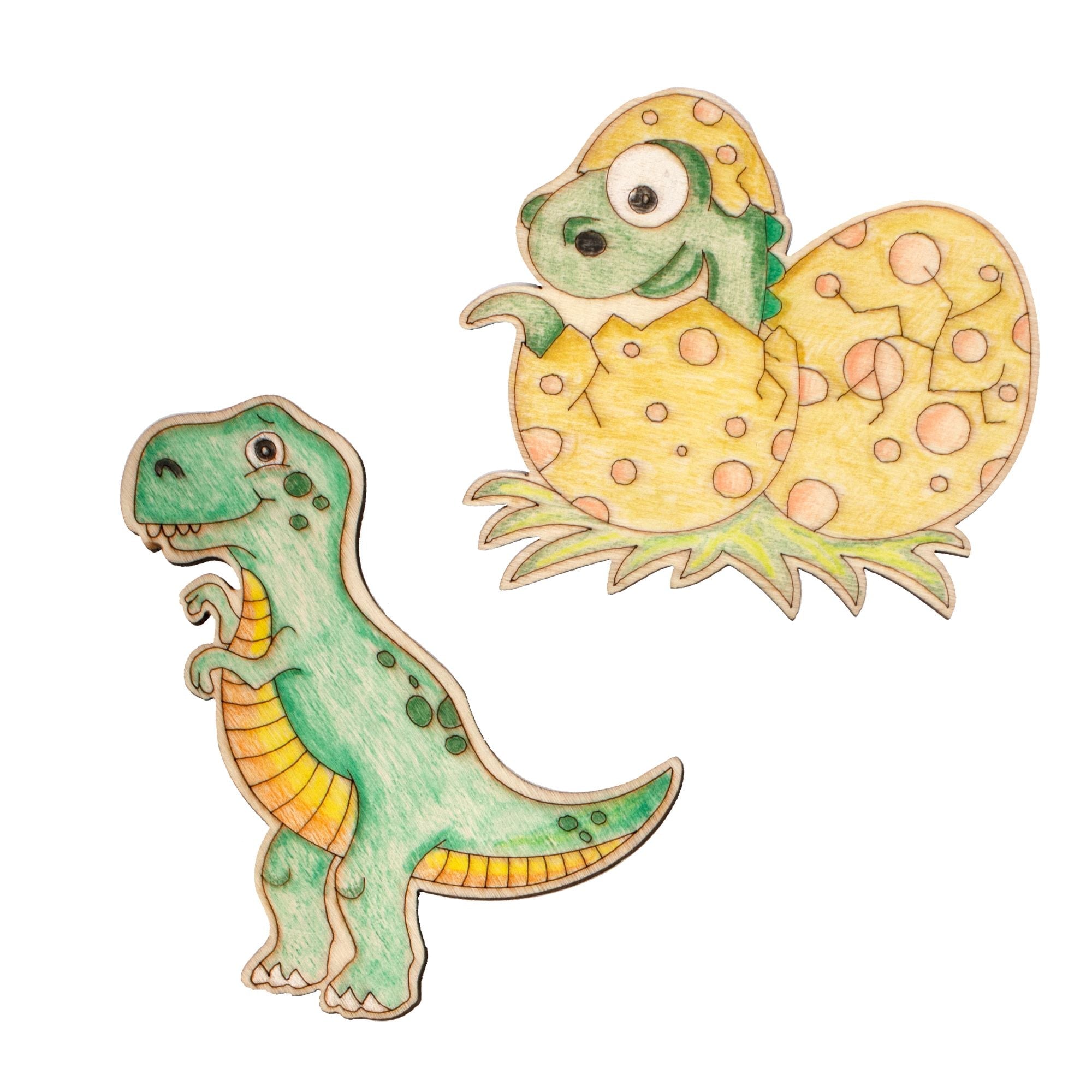 Holzteile zum Bemalen Dino - Mix Jeka - malmichmunt.com