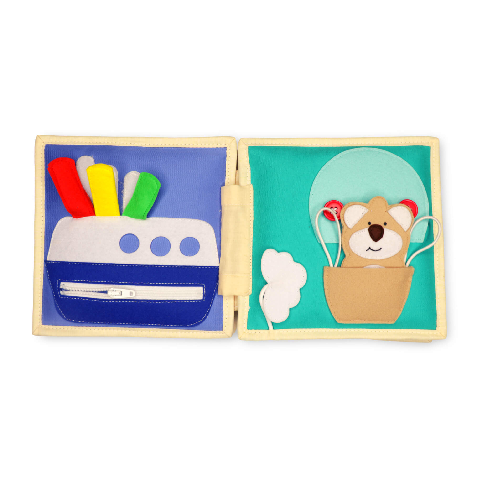 Jolly Design Mini Quiet Book "Autobahn" (ab 2 Jahren) Jolly Designs - malmichmunt.com