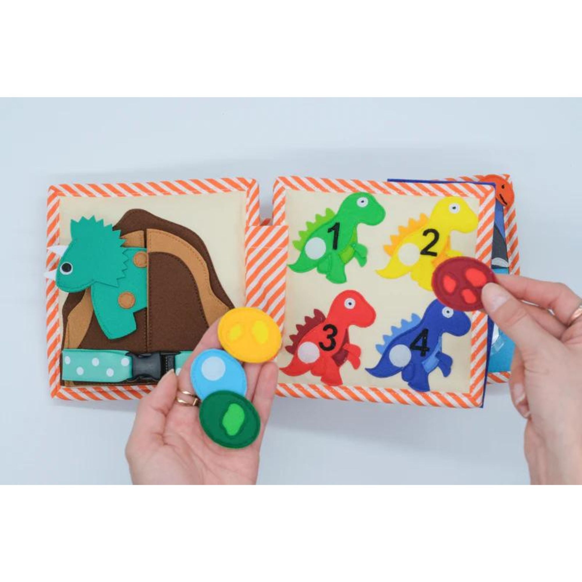 Jolly Design - Mini Quiet Book "Dinofreunde" Jolly Designs - malmichmunt.com