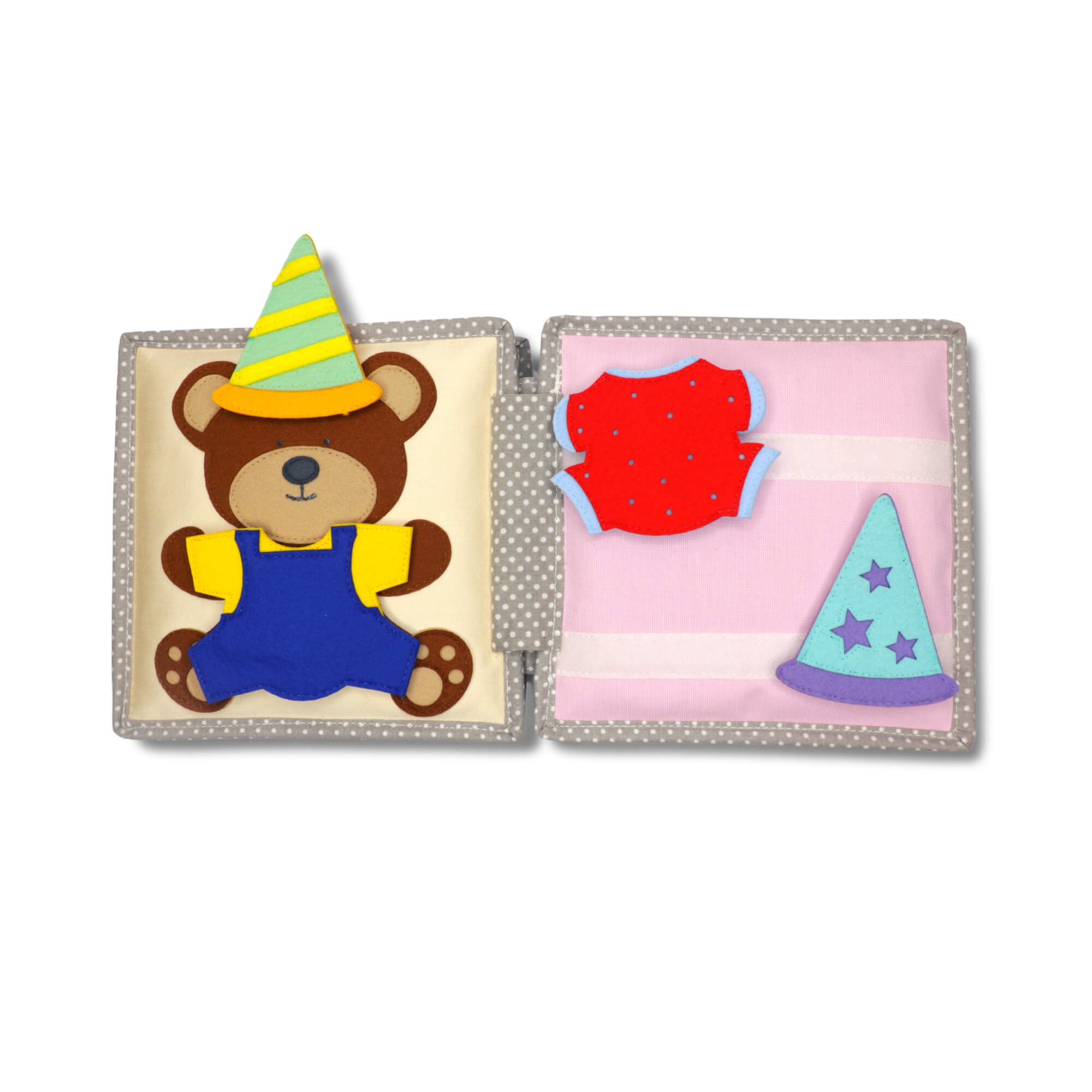 Jolly Design - Mini Quiet Book "Happy Bearsday" (ab 1 Jahr) Jolly Designs - malmichmunt.com