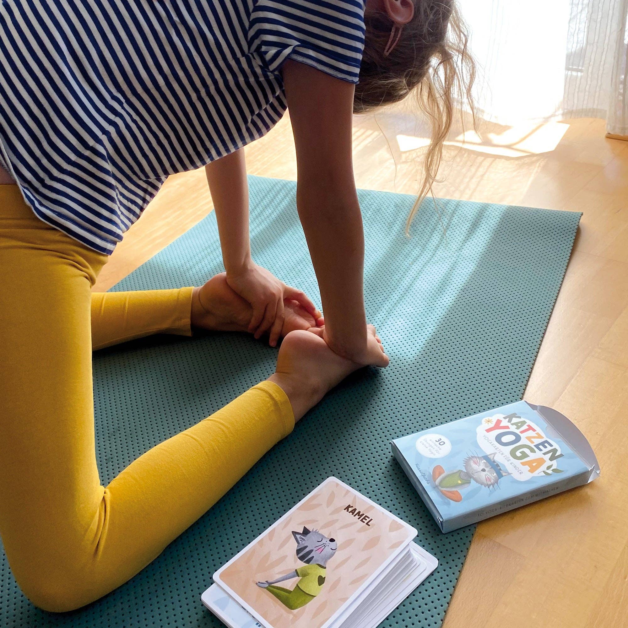 Katzenyoga – Yoga - Karten für Kinder Rüsselfuchs - malmichmunt.com