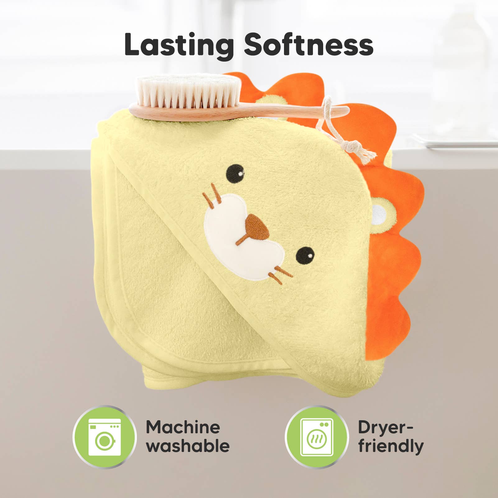 KeaBabies Cuddle Baby-Handtuch mit Kapuze: Löwe KeaBabies - malmichmunt.com