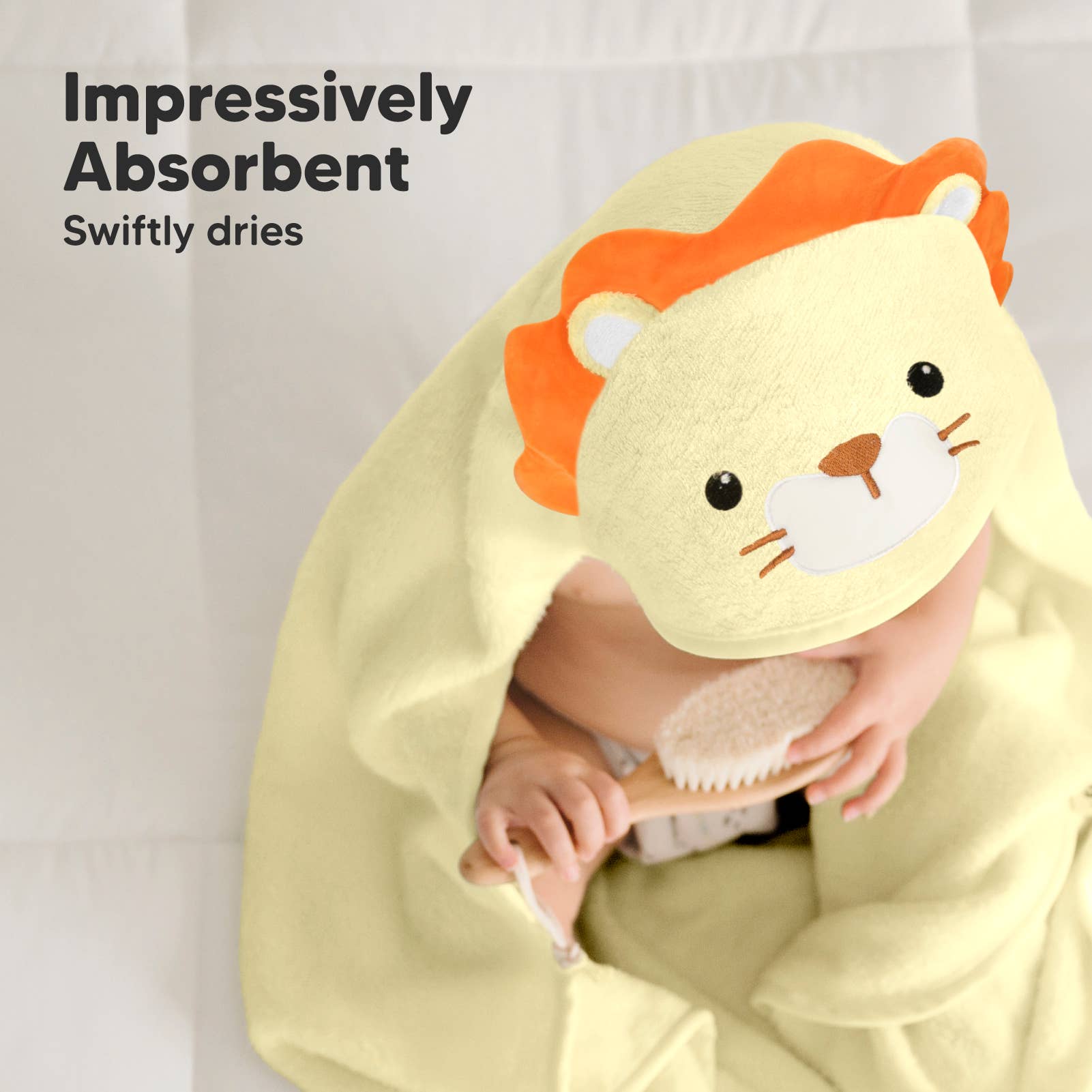 KeaBabies Cuddle Baby-Handtuch mit Kapuze: Löwe KeaBabies - malmichmunt.com