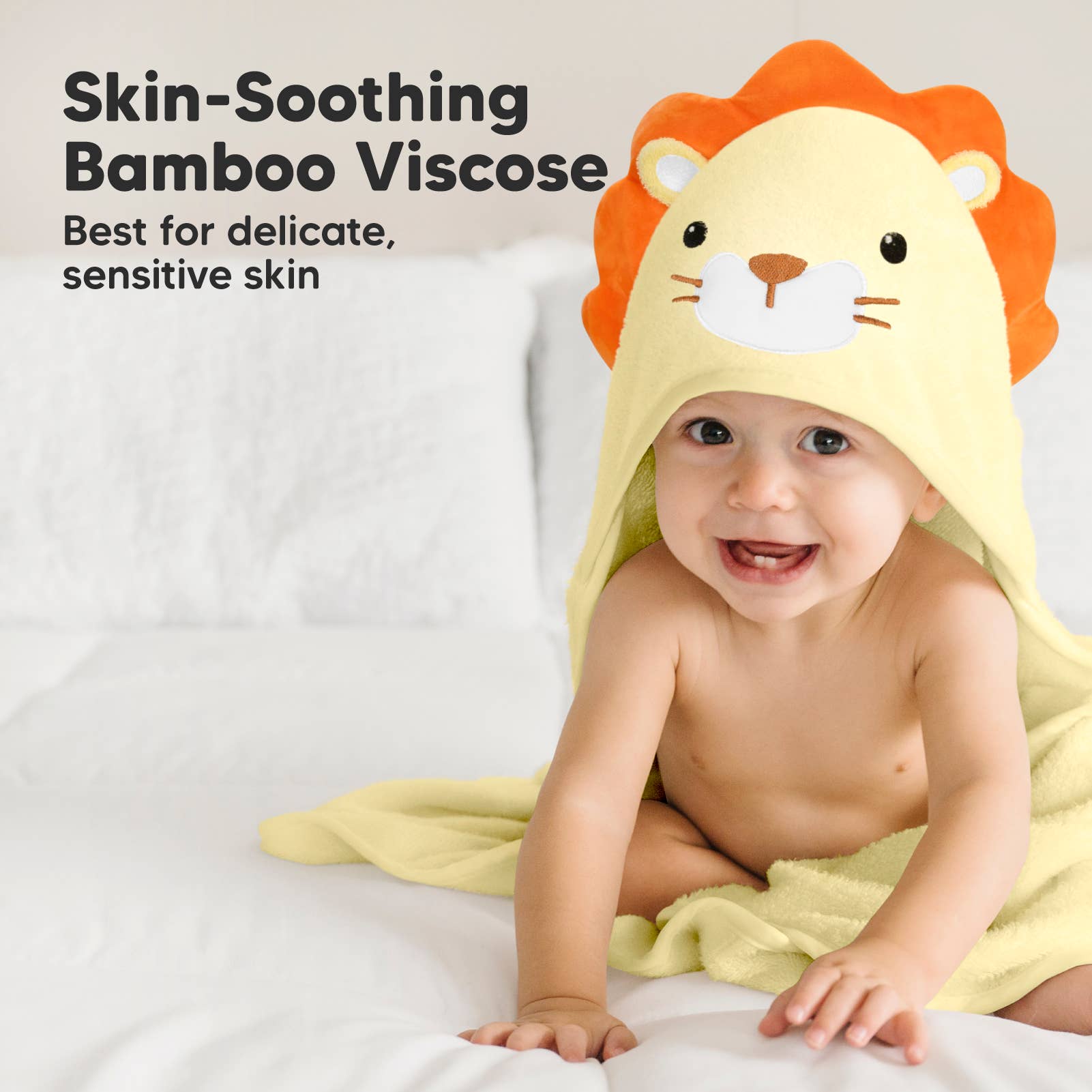 KeaBabies Cuddle Baby-Handtuch mit Kapuze: Löwe KeaBabies - malmichmunt.com
