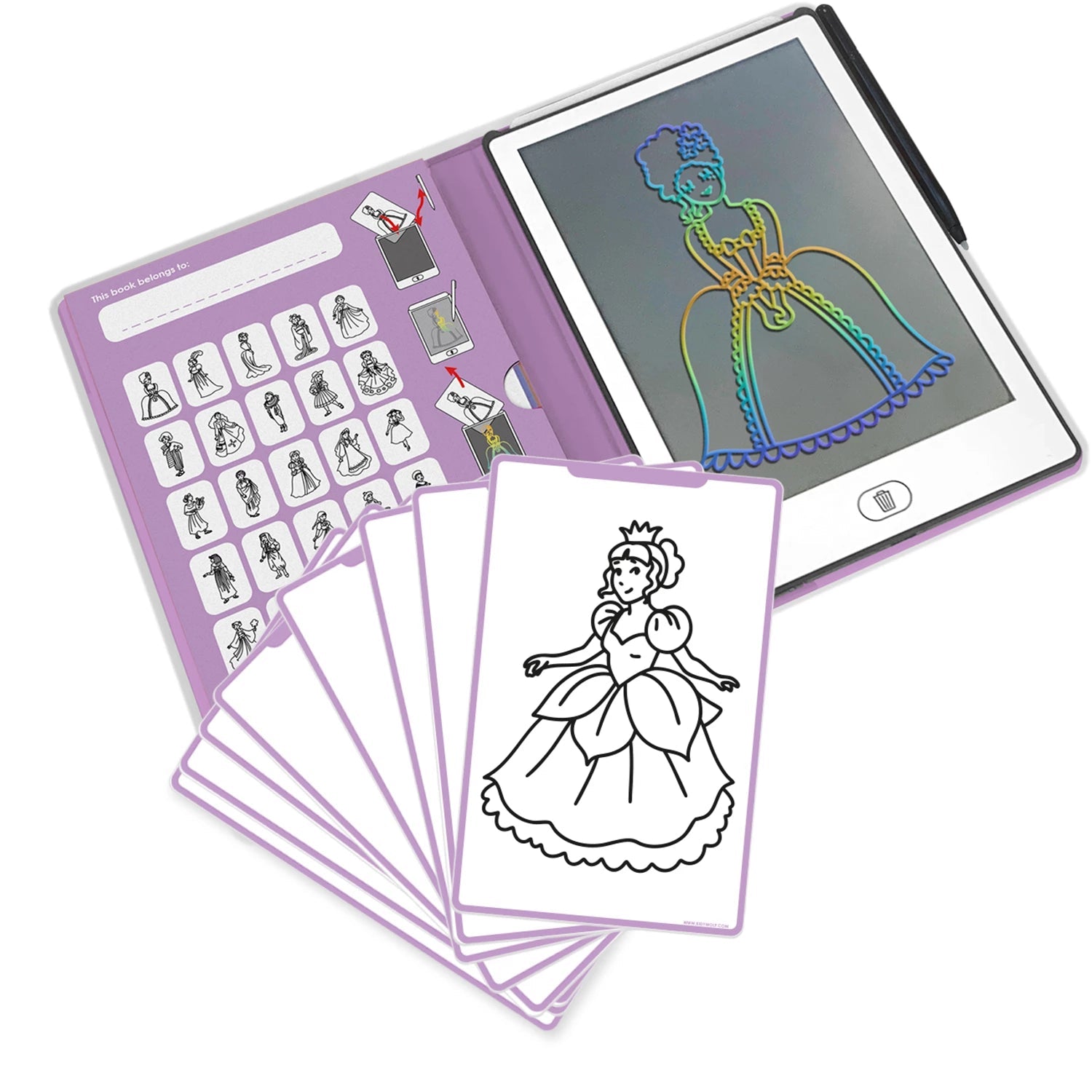 Kidywolf Designtafel mini - Prinzessin kidywolf - malmichmunt.com
