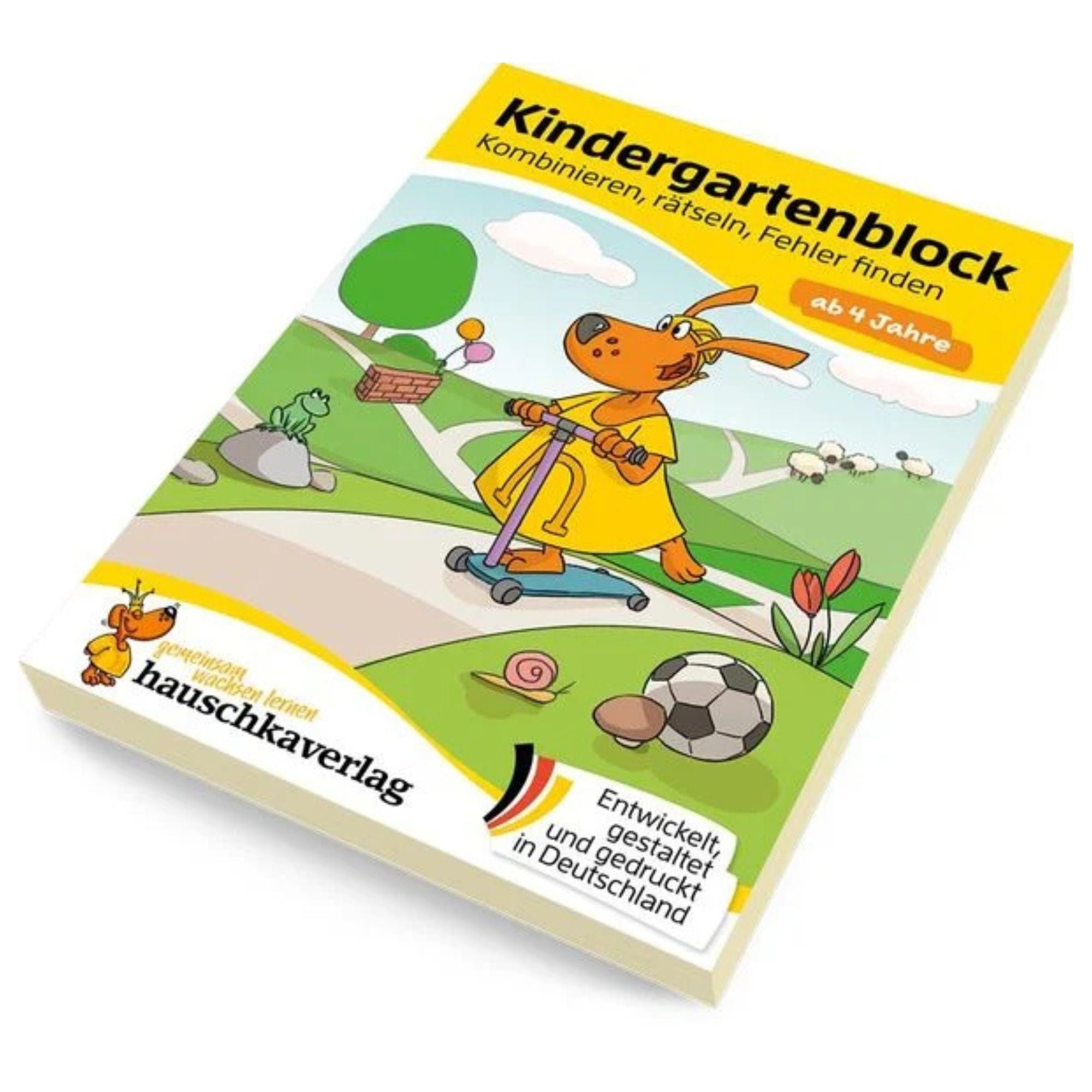 Kindergartenblock ab 4 Jahre - Kombinieren, rätseln, Fehler finden Nr. 609 Hauschka Verlag - malmichmunt.com