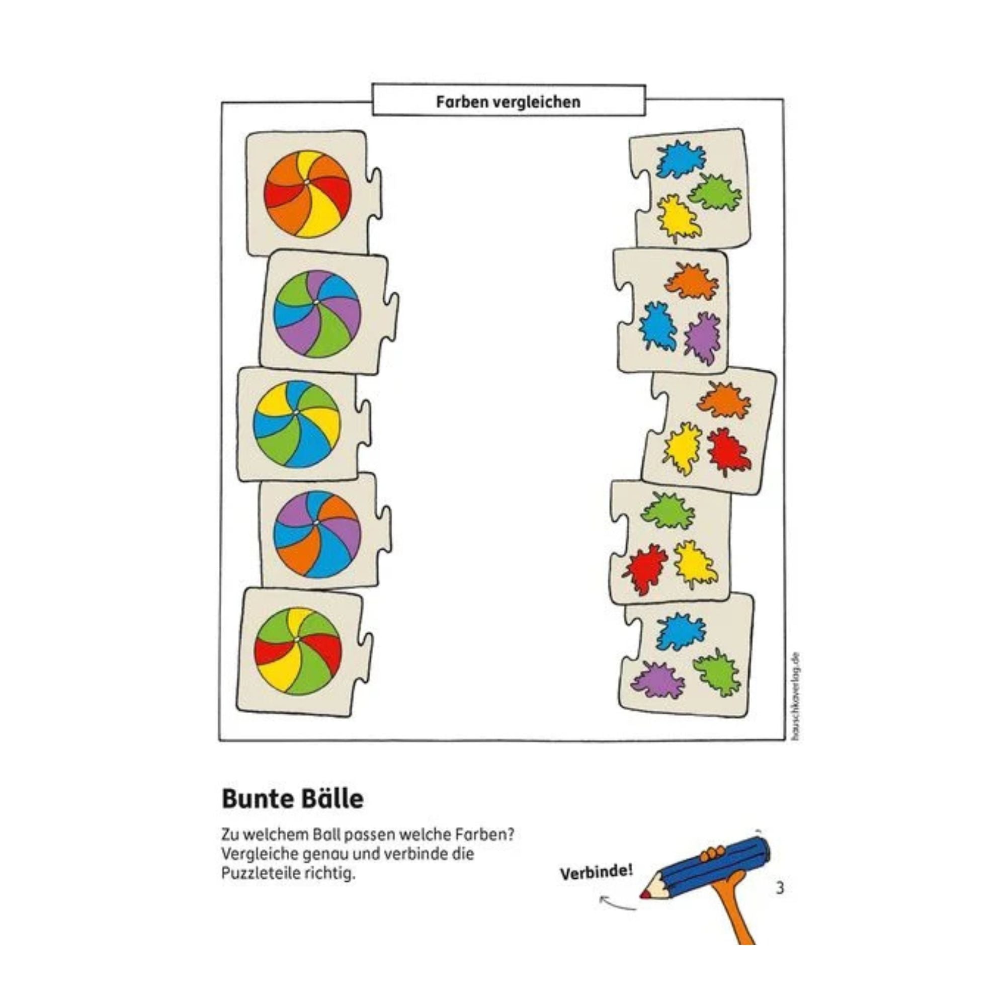 Kindergartenblock ab 4 Jahre - Kombinieren, rätseln, Fehler finden Nr. 609 Hauschka Verlag - malmichmunt.com