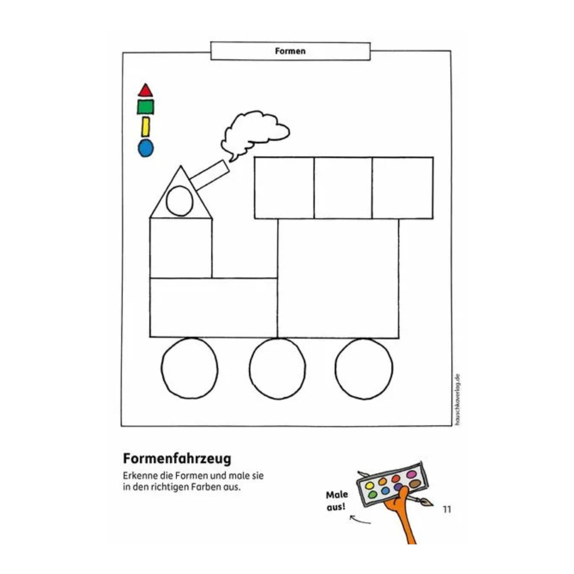 Kindergartenblock – Formen, Farben, Fehler finden ab 4 Jahre - Nr. 621 Hauschka Verlag - malmichmunt.com