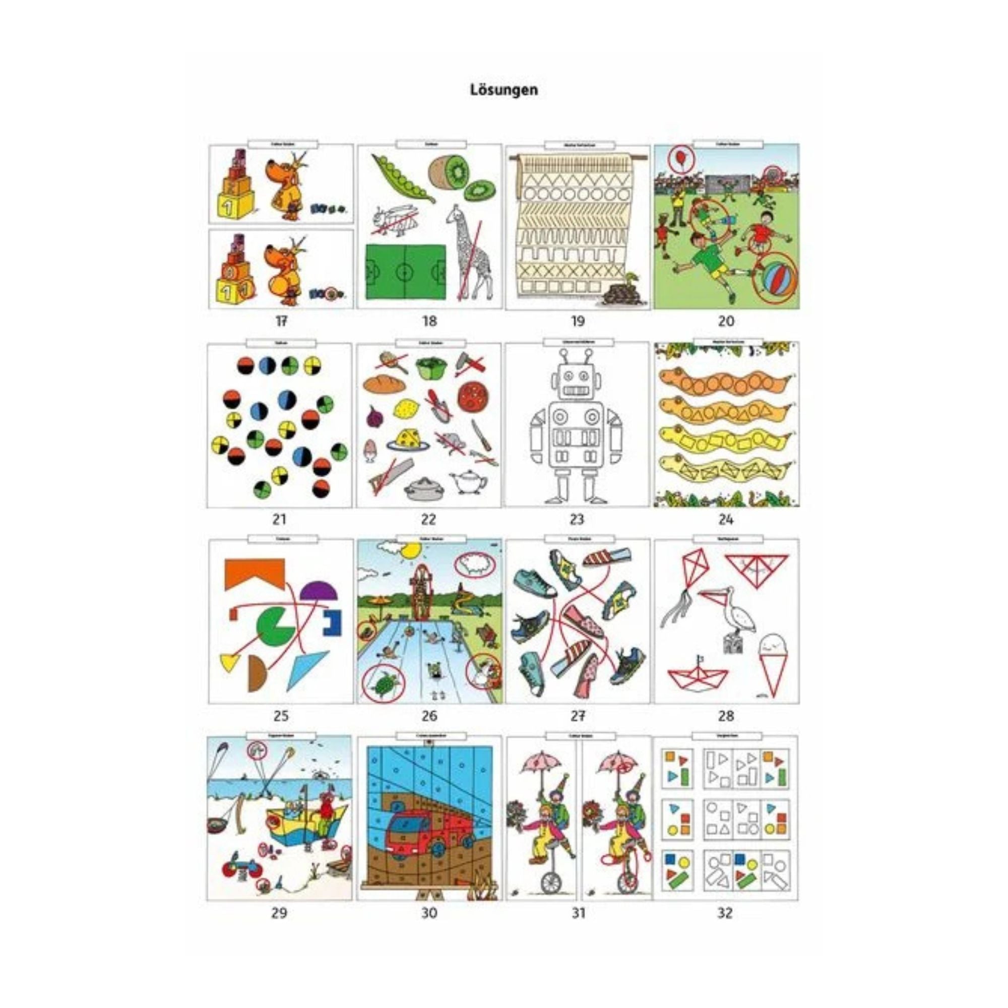Kindergartenblock – Formen, Farben, Fehler finden ab 4 Jahre - Nr. 621 Hauschka Verlag - malmichmunt.com