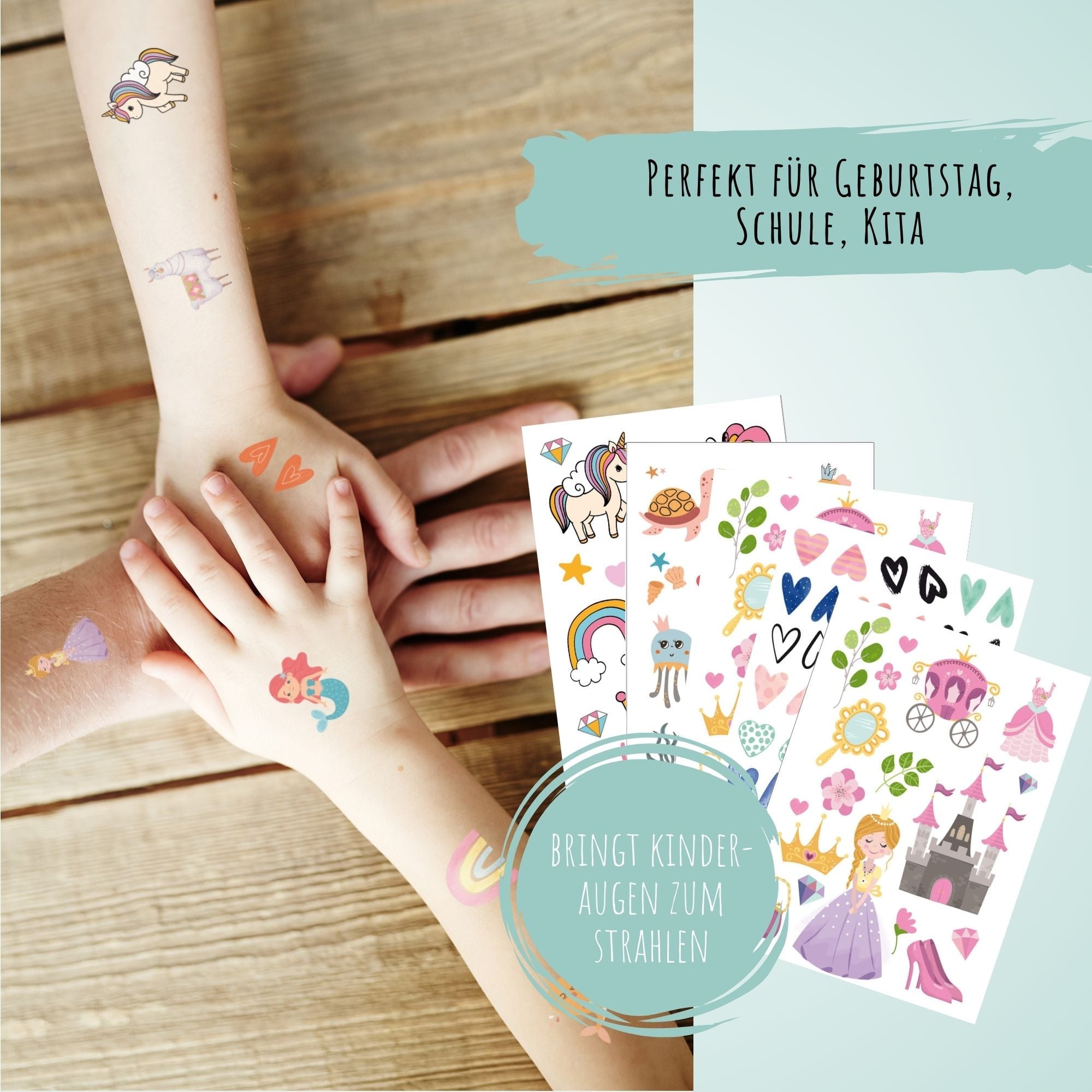 Kindertattoo - Set Fantasie Jeka - malmichmunt.com