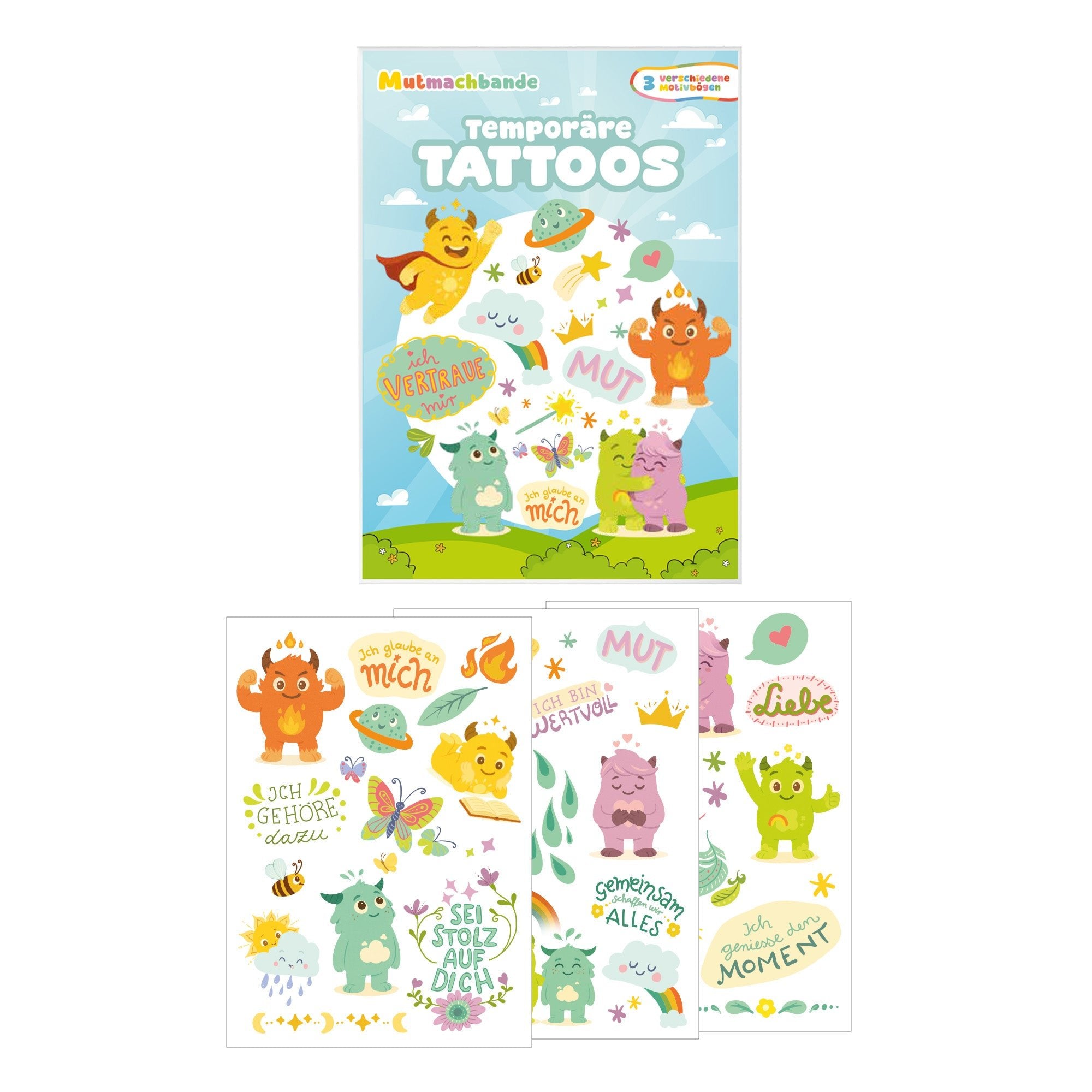 Kindertattoo Set Mutmachbande Jeka - malmichmunt.com