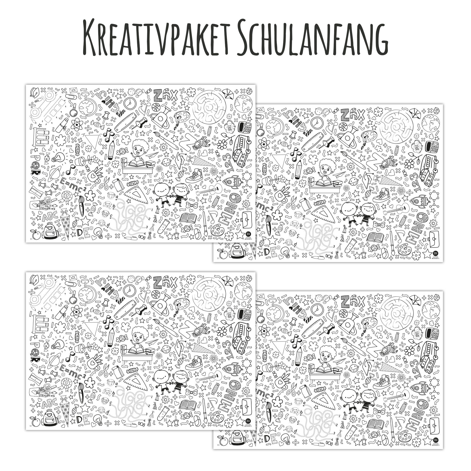 Kleine Maldecke 4er Paket Schulanfang Jeka - malmichmunt.com