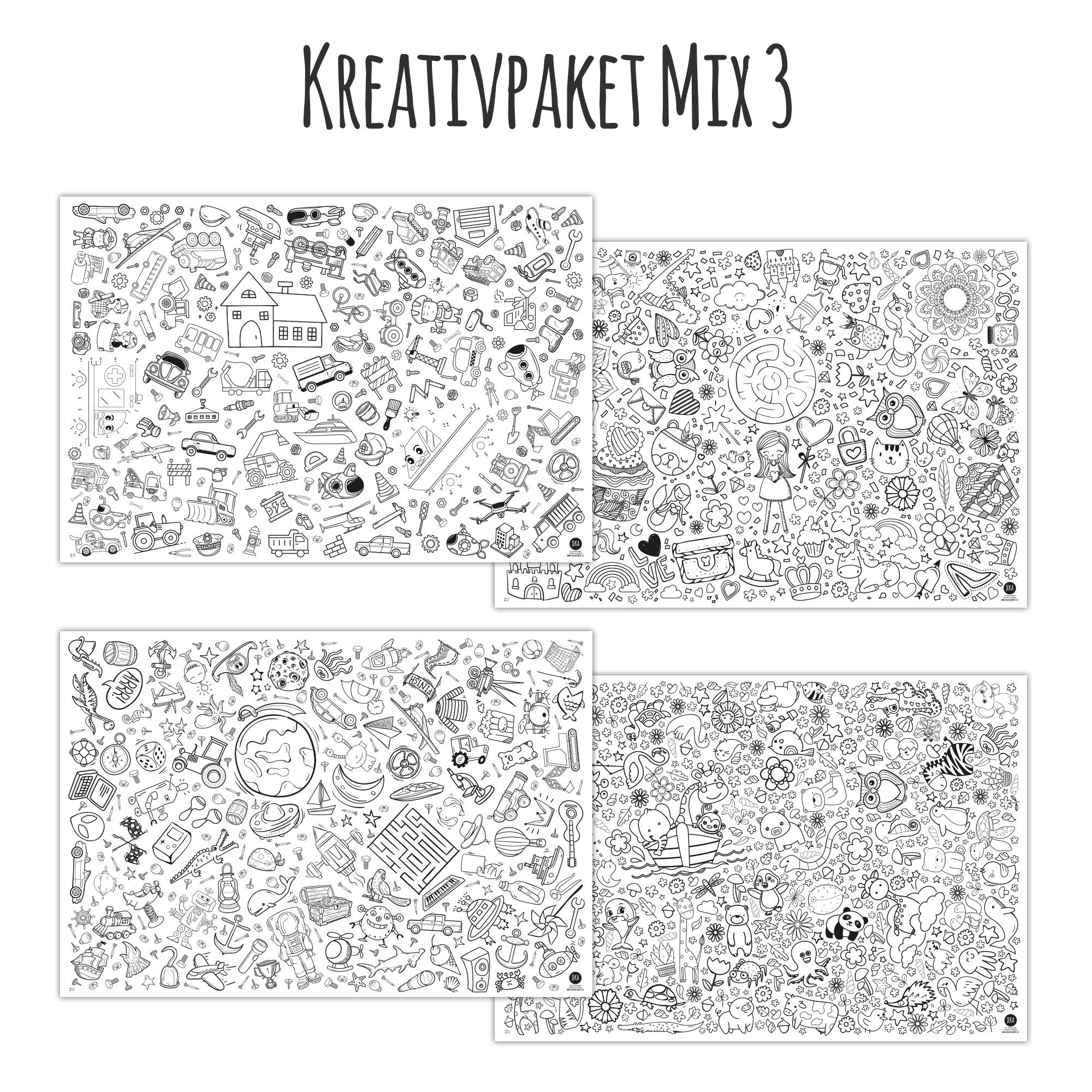 Kleine Maldecke Mix - Paket 3 Jeka - malmichmunt.com