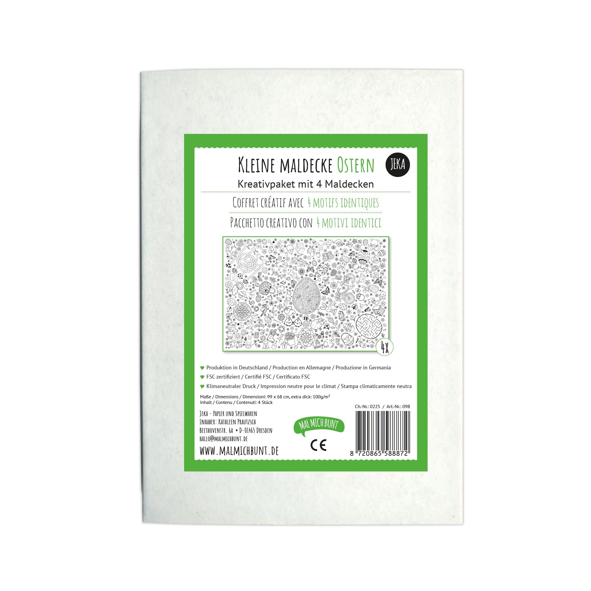 Kleine Maldecke Mix - Paket Ostern Jeka - malmichmunt.com