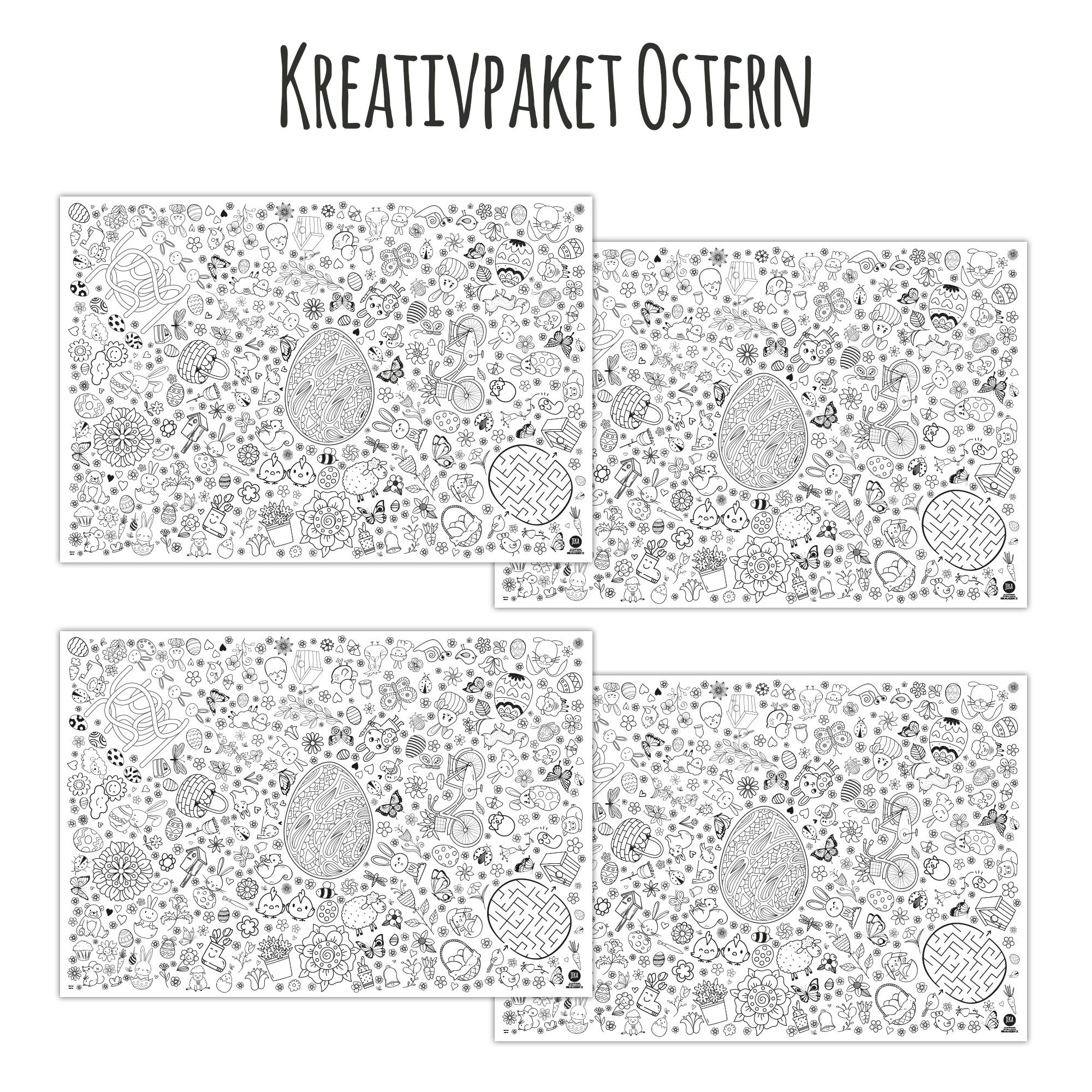 Kleine Maldecke Mix - Paket Ostern Jeka - malmichmunt.com