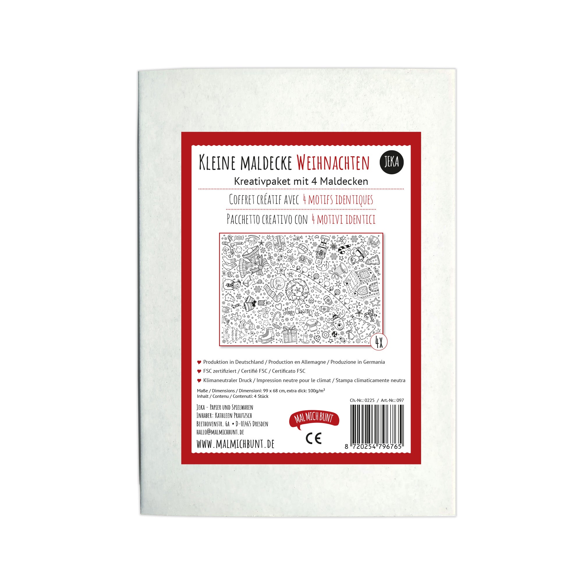 Kleine Maldecke Mix - Paket Weihnachten Jeka - malmichmunt.com