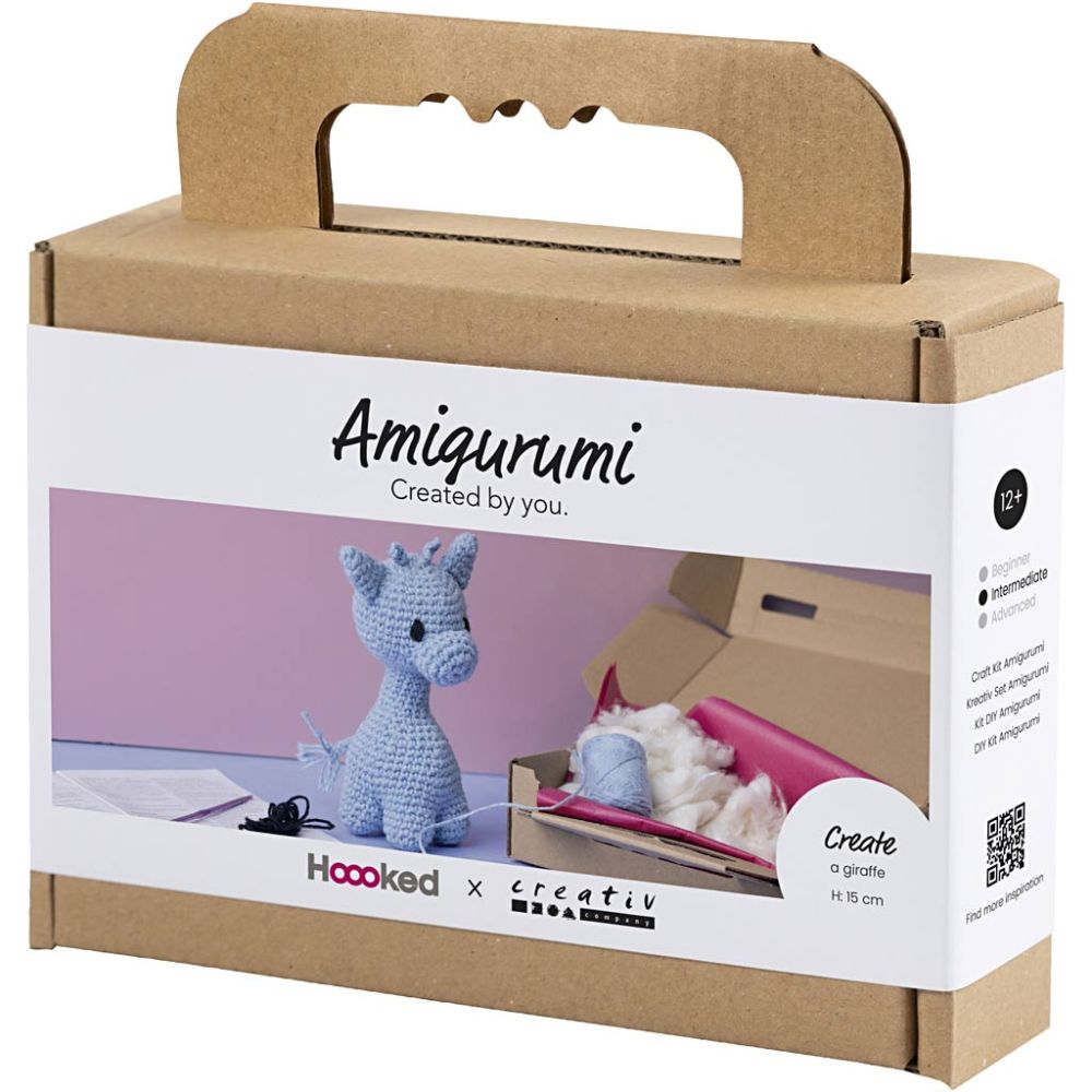 Kreativ Set Amigurumi – Süße Giraffe in Hellblau häkeln Creativ Company - malmichmunt.com